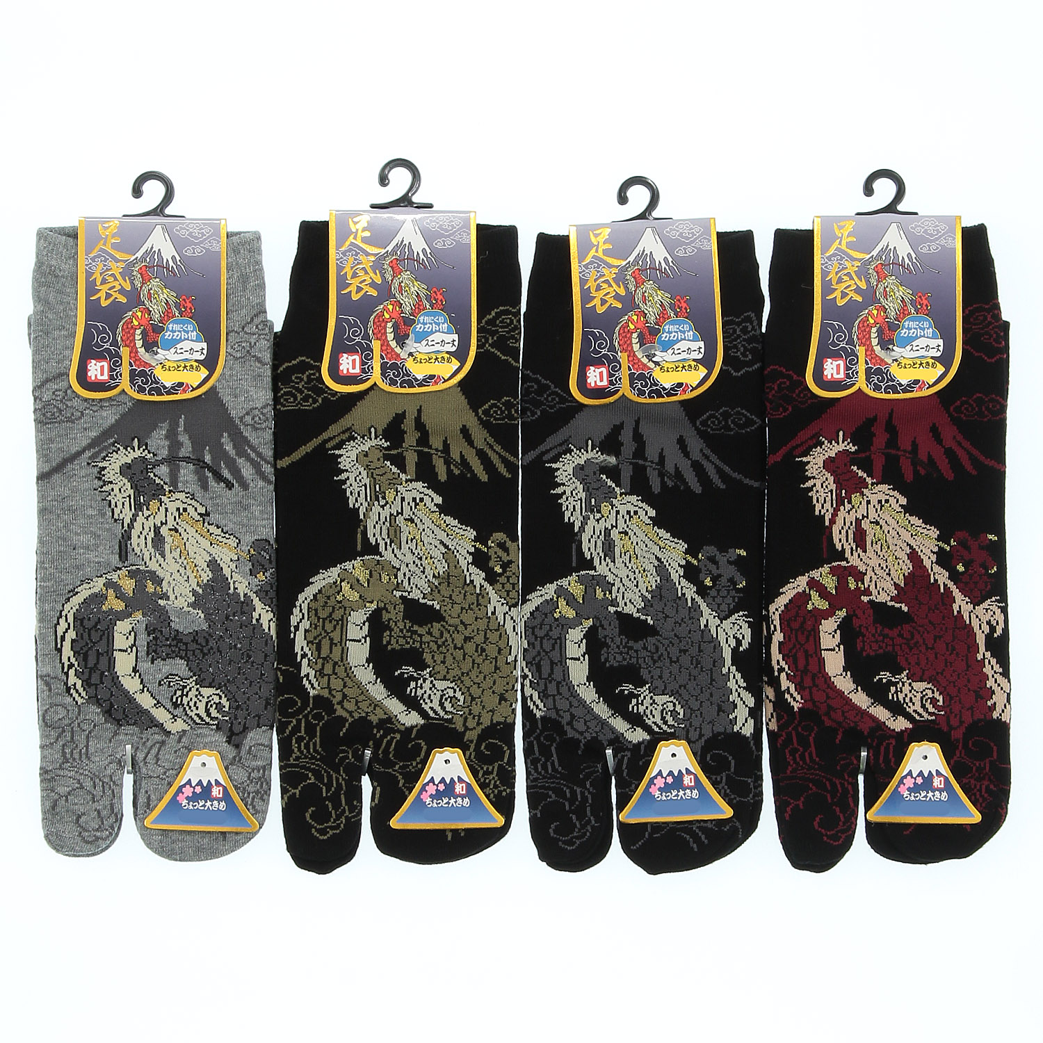 和柄足袋ソックス 富士龍