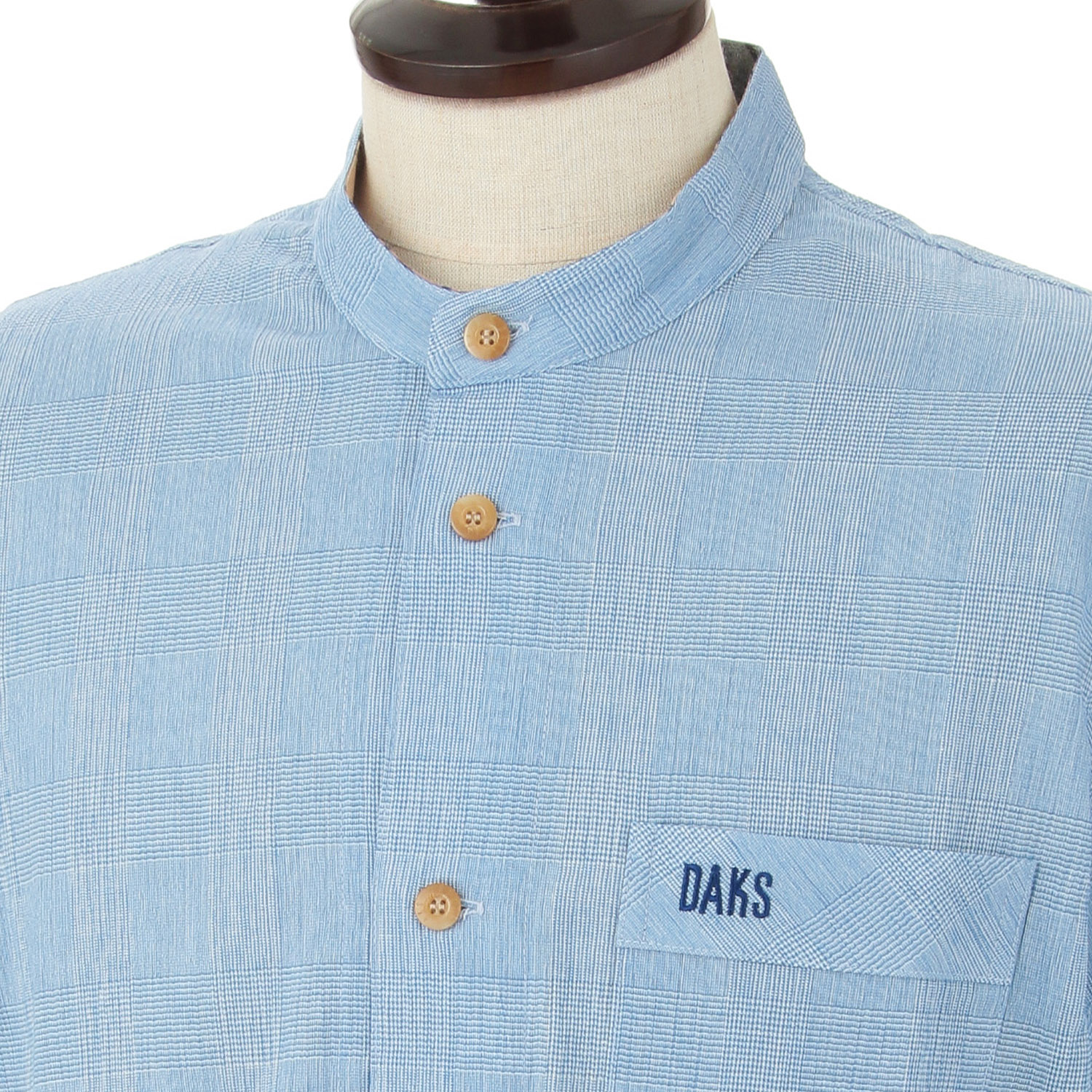 DAKS メンズ クレープラウンジシャツ - 画像4