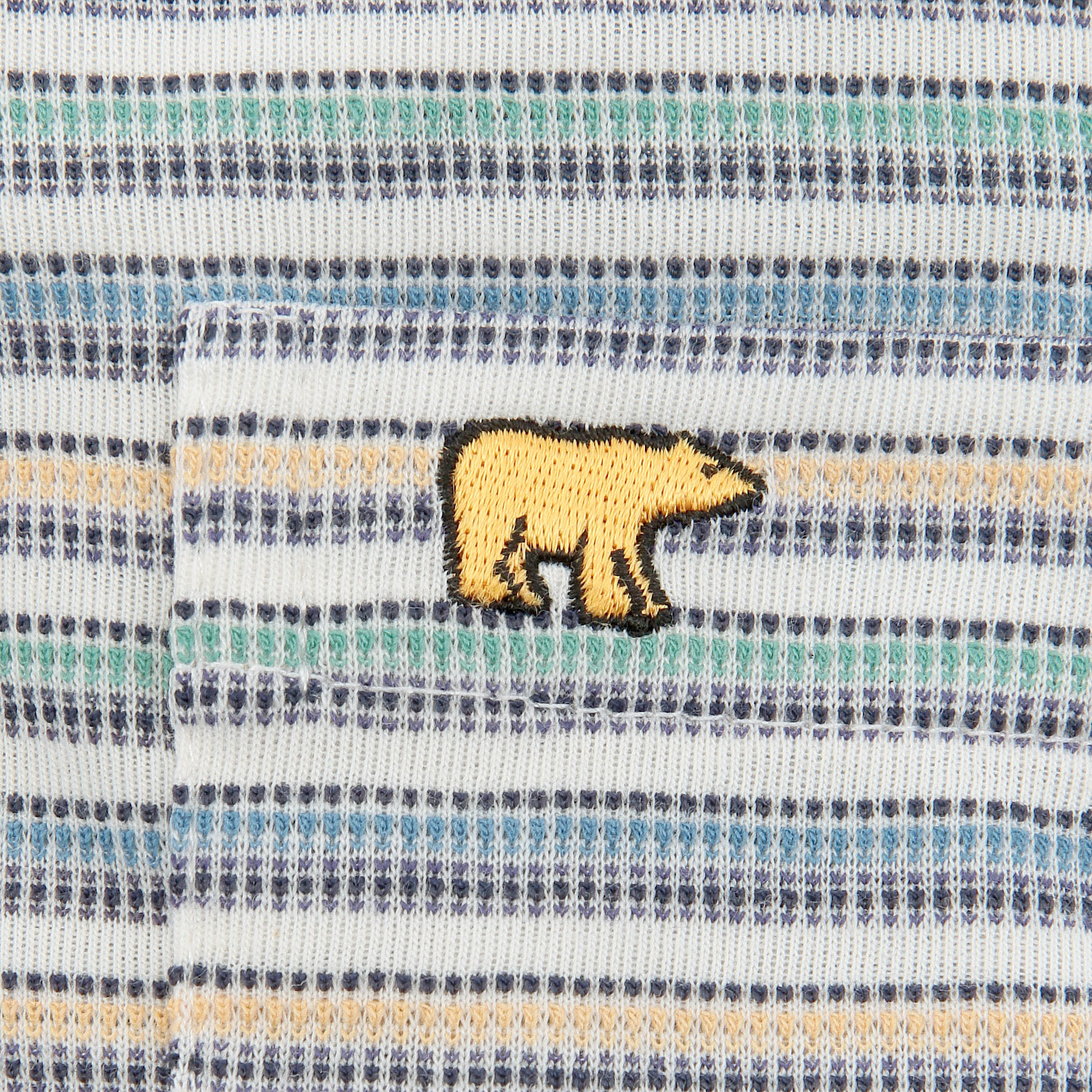 GoldenBear メンズ 半袖9分丈パンツルームウェア ボーダー柄 - 画像4