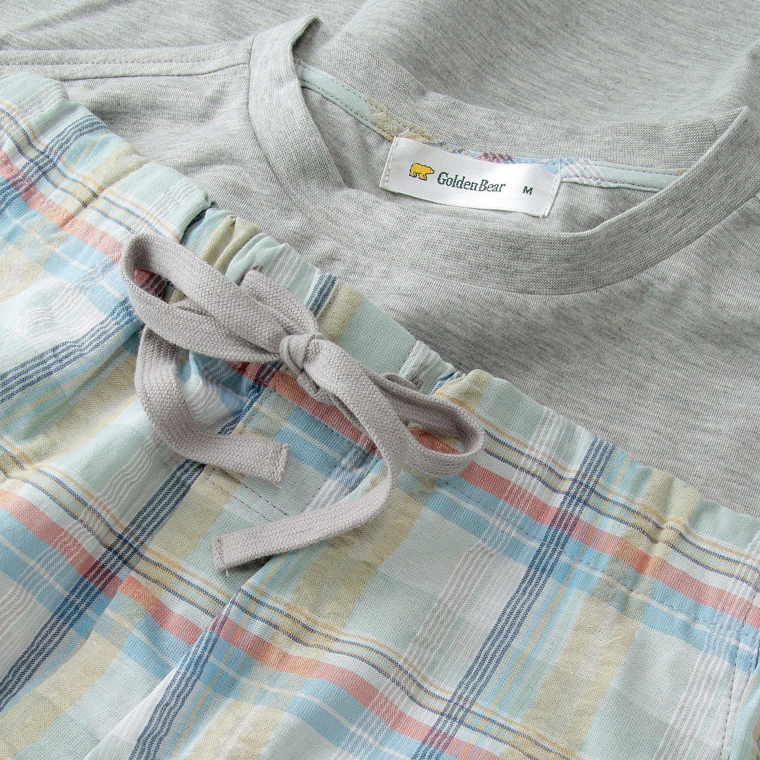 GoldenBear メンズ無地天竺サッカールームウェア - 画像5