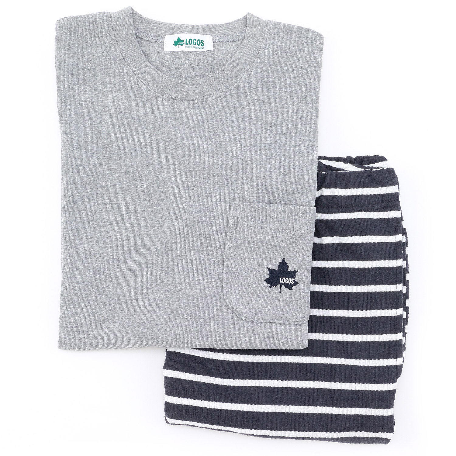 LOGOS 紳士 スフレジャカードTC天竺ポケットTスーツ - 画像3