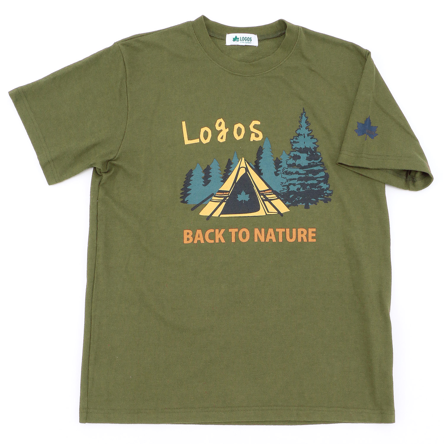 LOGOS 紳士スフレジャガードTC天竺テント柄Tシャツ - 画像2