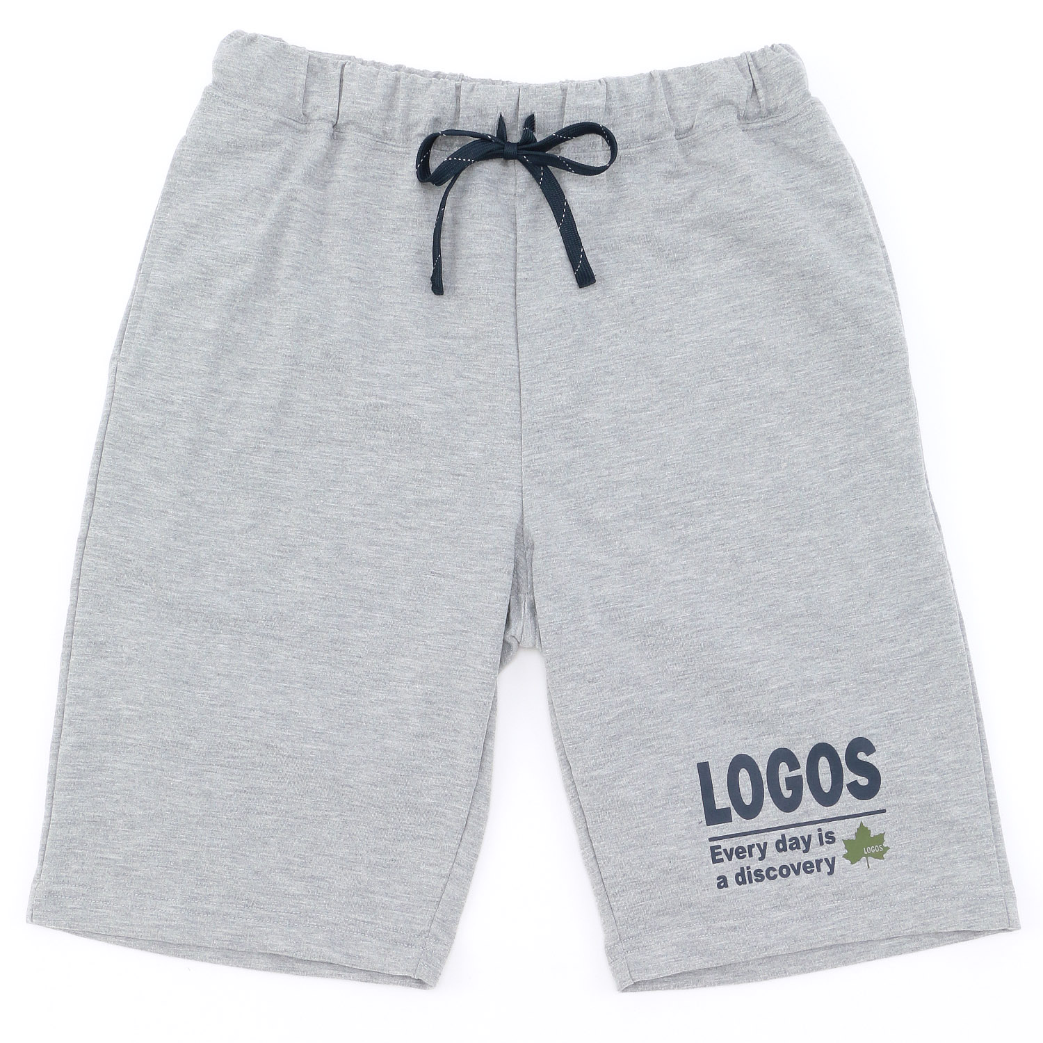 LOGOS 紳士ミニ裏毛無地ハーフパンツ - 画像1