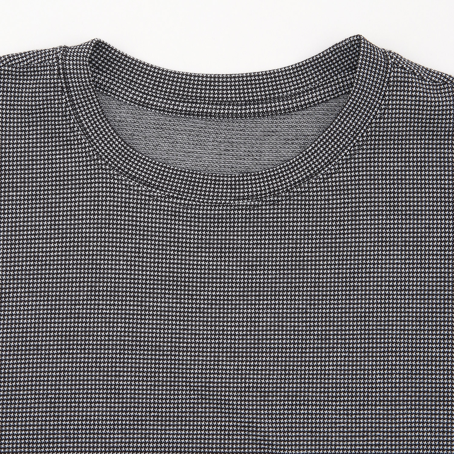 HOME BY TEMPUR 紳士 半袖丸首 カノコ千鳥格子 - 画像2