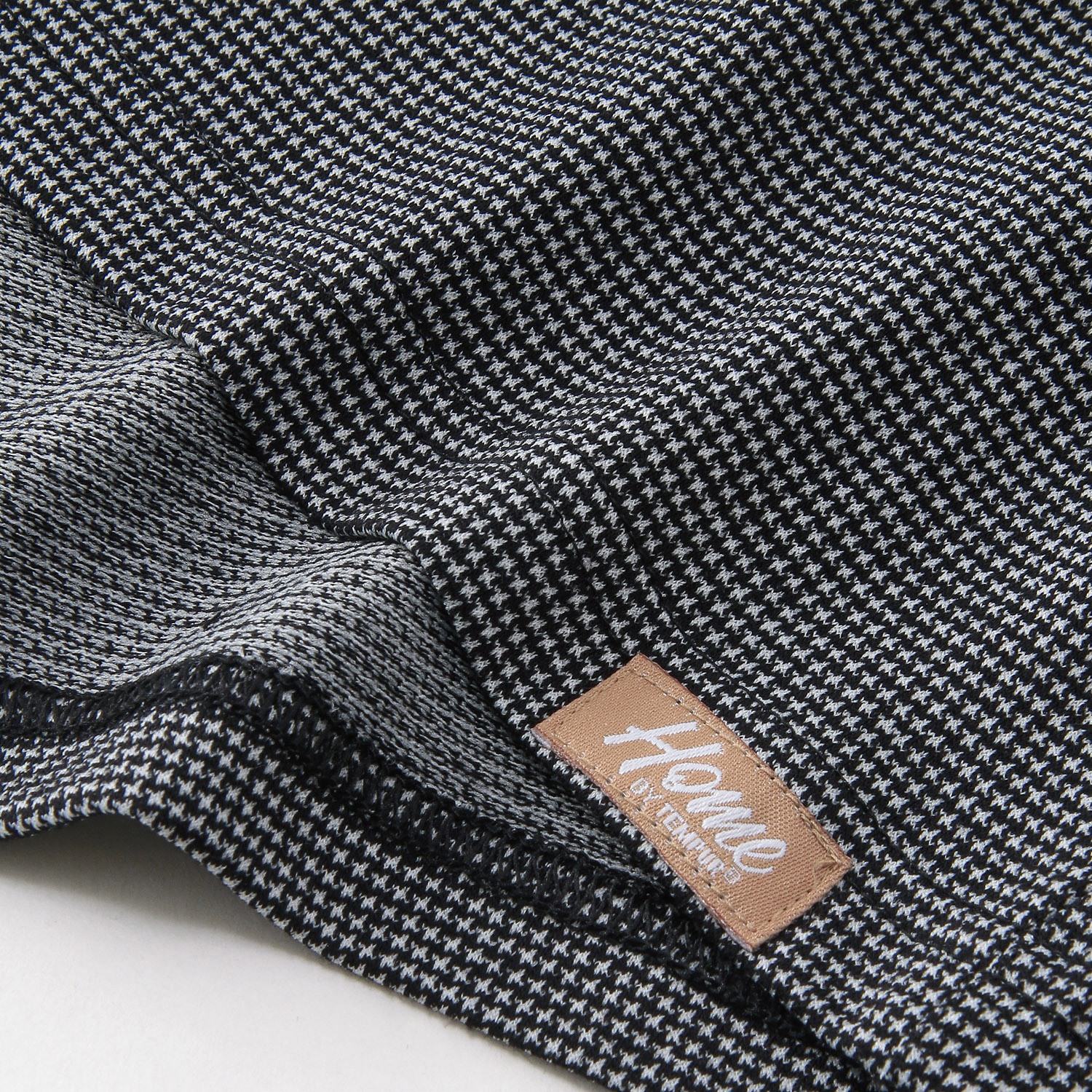 HOME BY TEMPUR 紳士 半袖丸首 カノコ千鳥格子 - 画像3