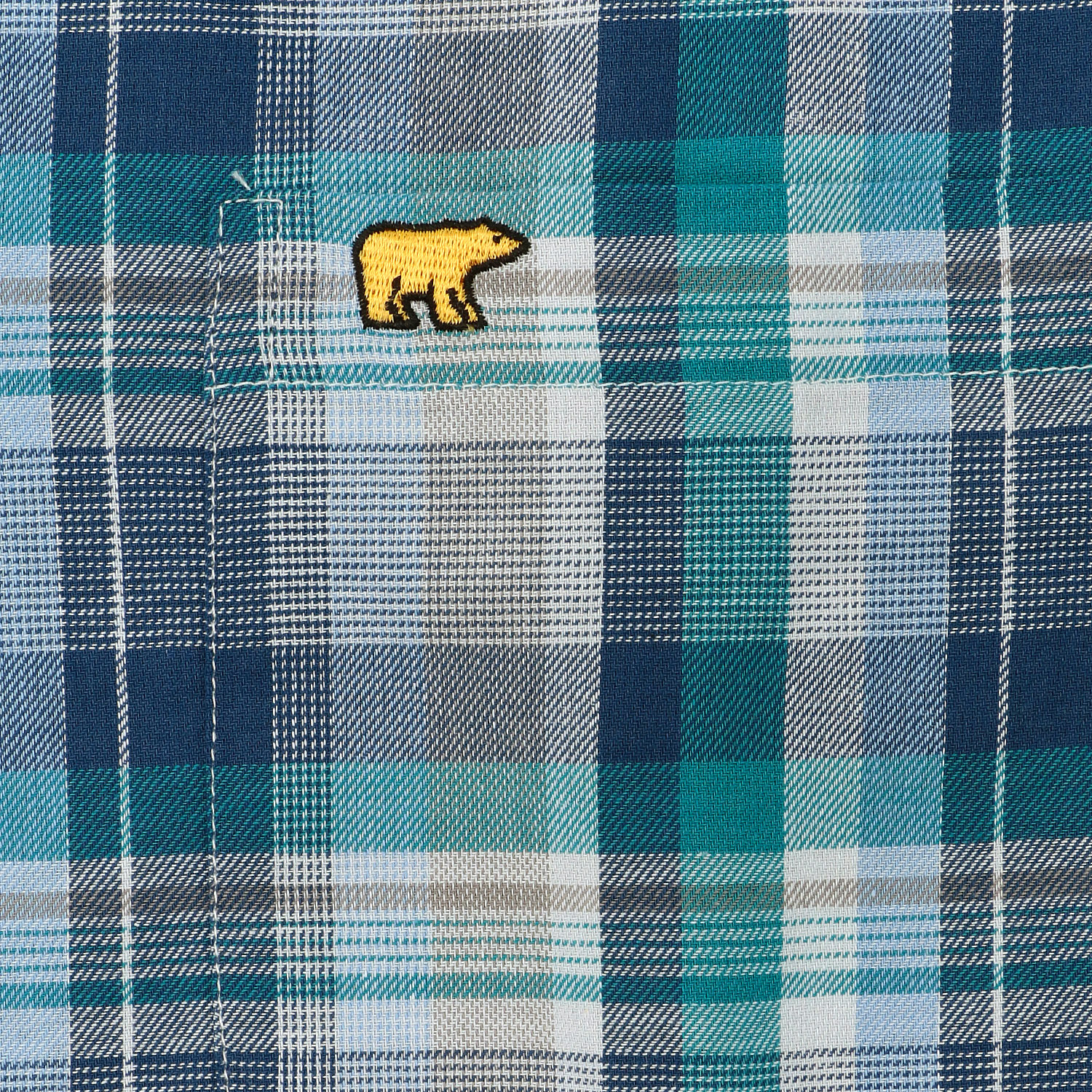 GoldenBear 長袖テーラーパジャマ ツイル 格子柄 - 画像4