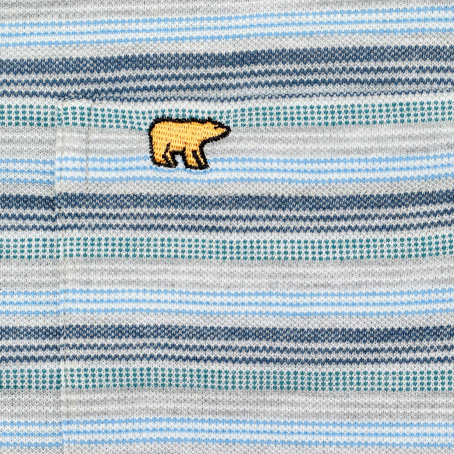 GoldenBear 紳士 鹿の子 長袖パジャマ ボーダー柄 - 画像4