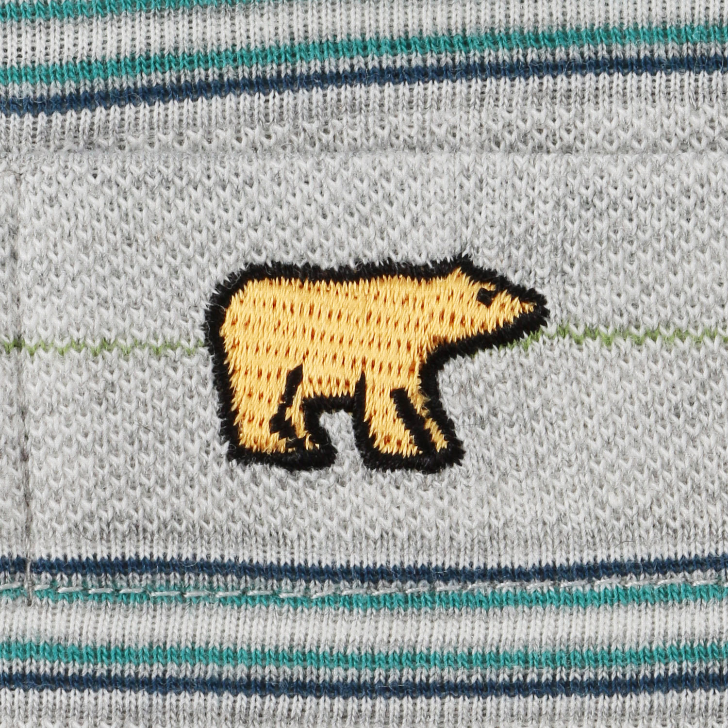 GoldenBear 紳士 鹿の子 長袖パジャマ ボーダー柄 - 画像4