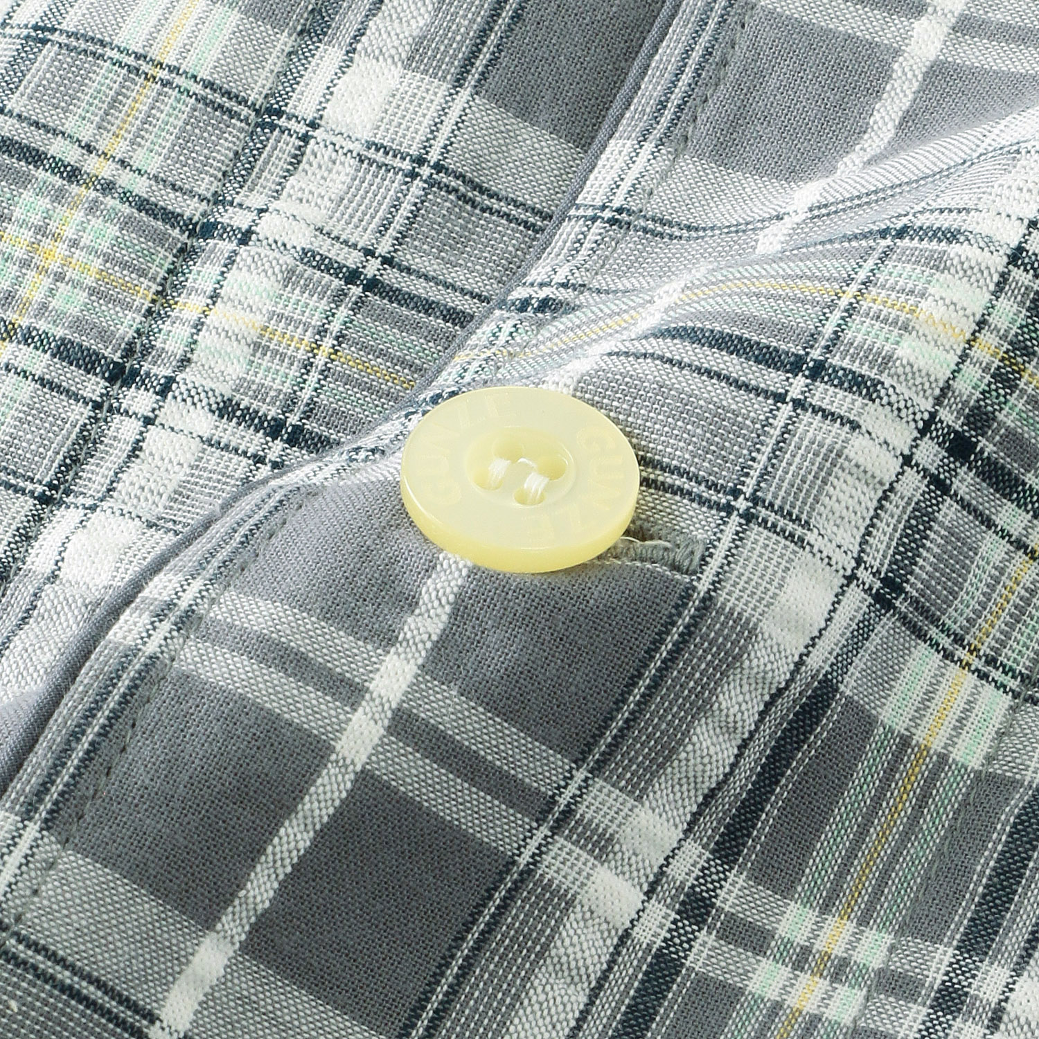 GUNZE 紳士 綿100％ 先染サッカー格子柄長袖長パンツ パジャマ - 画像4