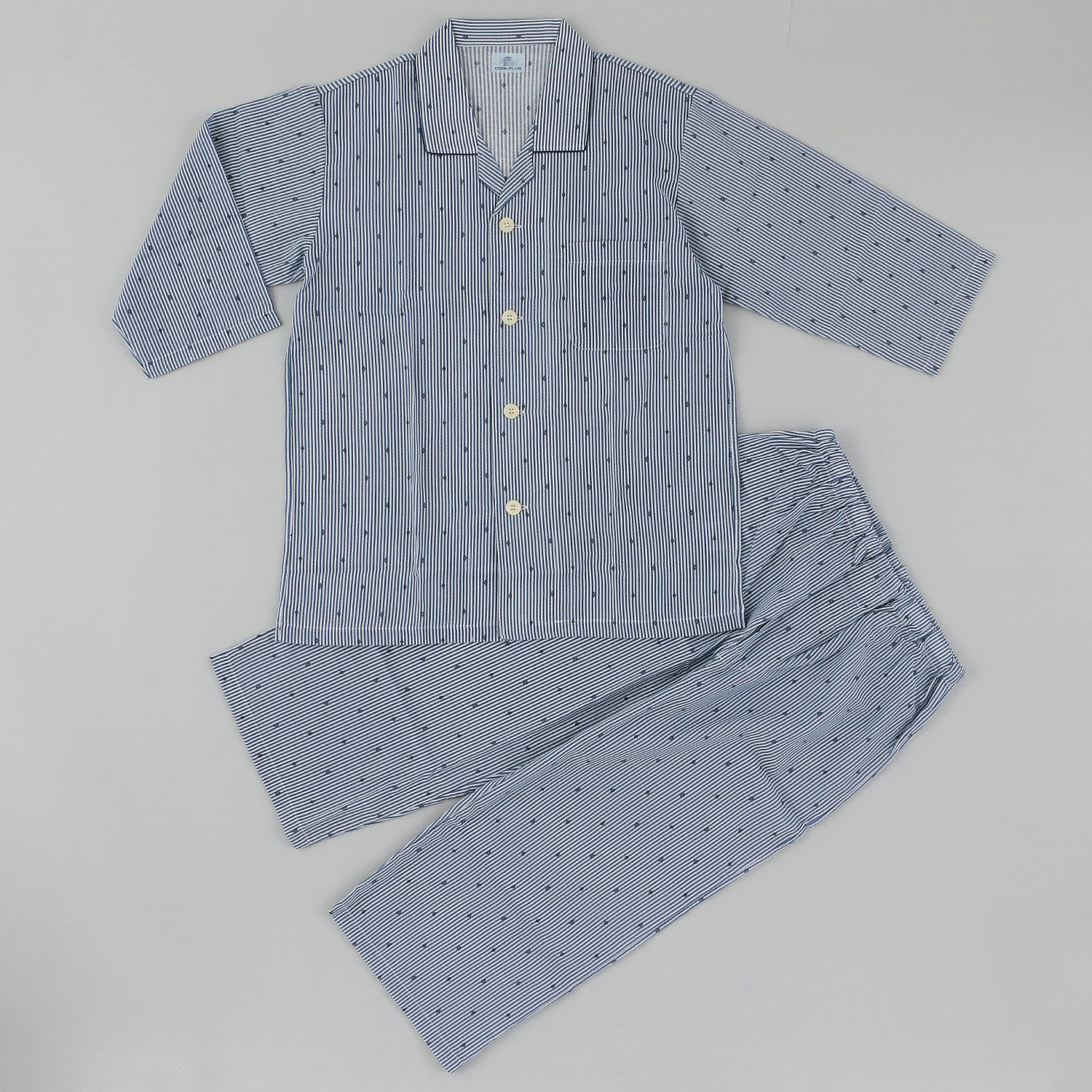 GUNZE COOL PLUS 背中メッシュ 長袖長パンツパジャマ - 画像3