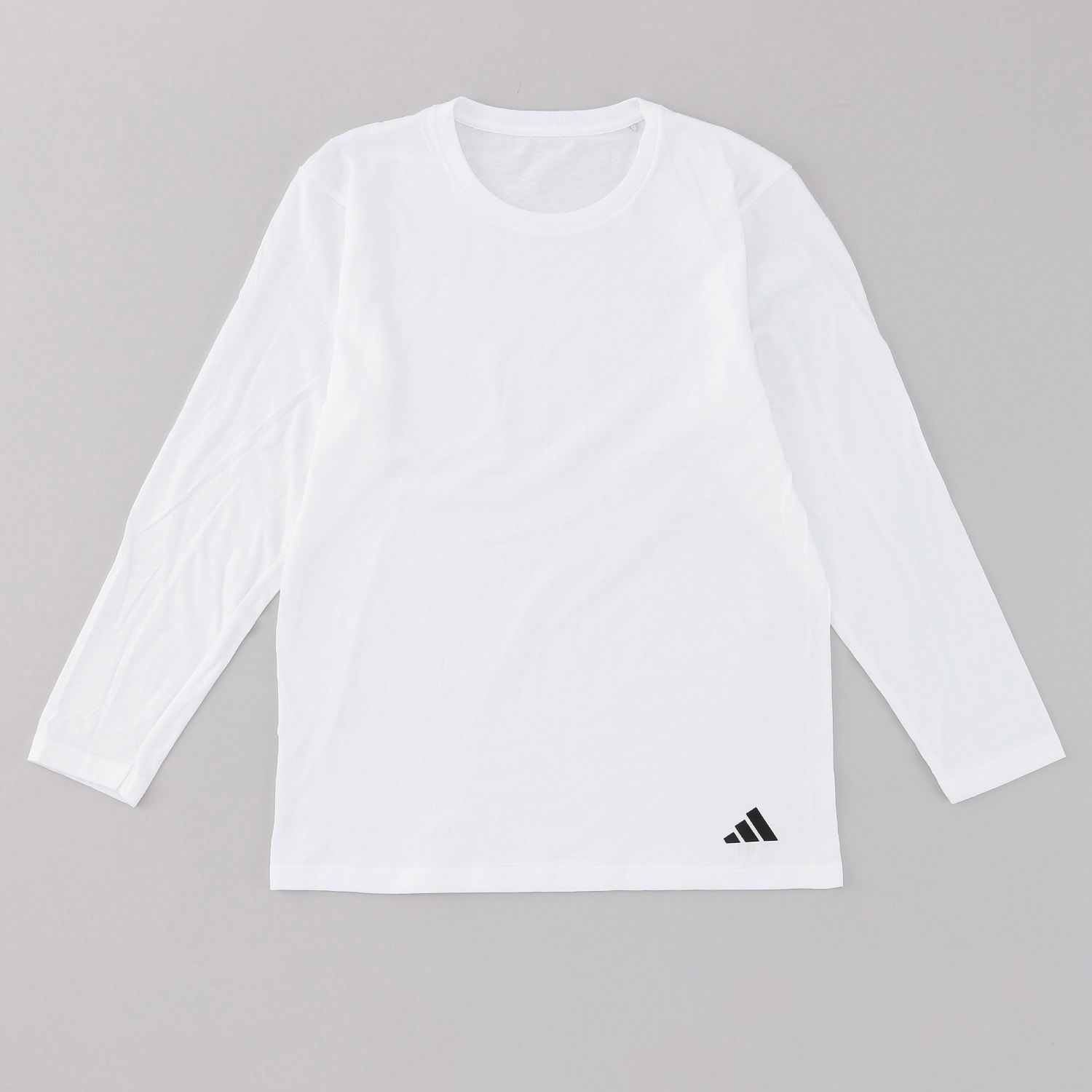 adidas メンズクルーネックロングスリーブ Tシャツ - 画像1