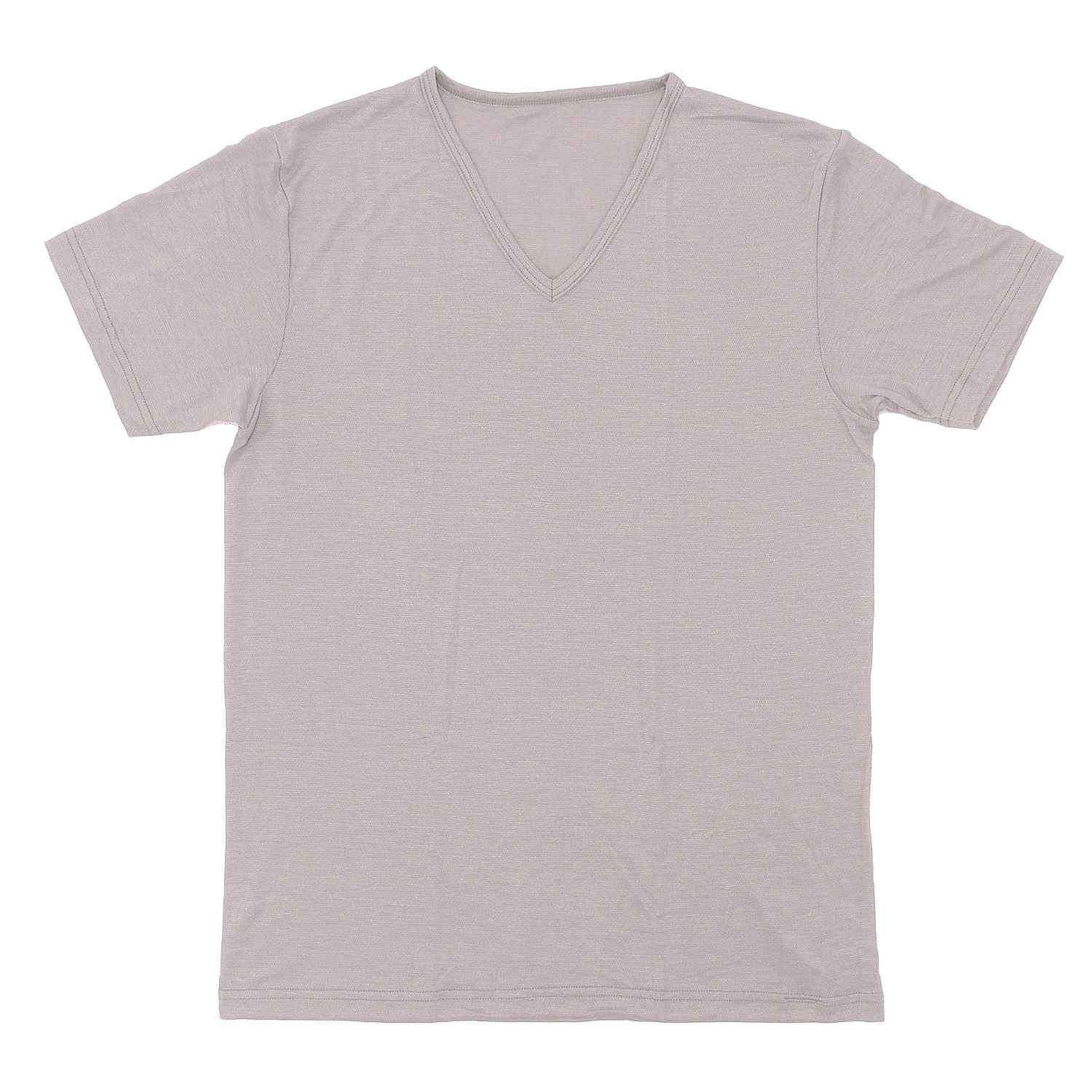 GUNZE アセドロン鹿の子VネックTシャツ - 画像2