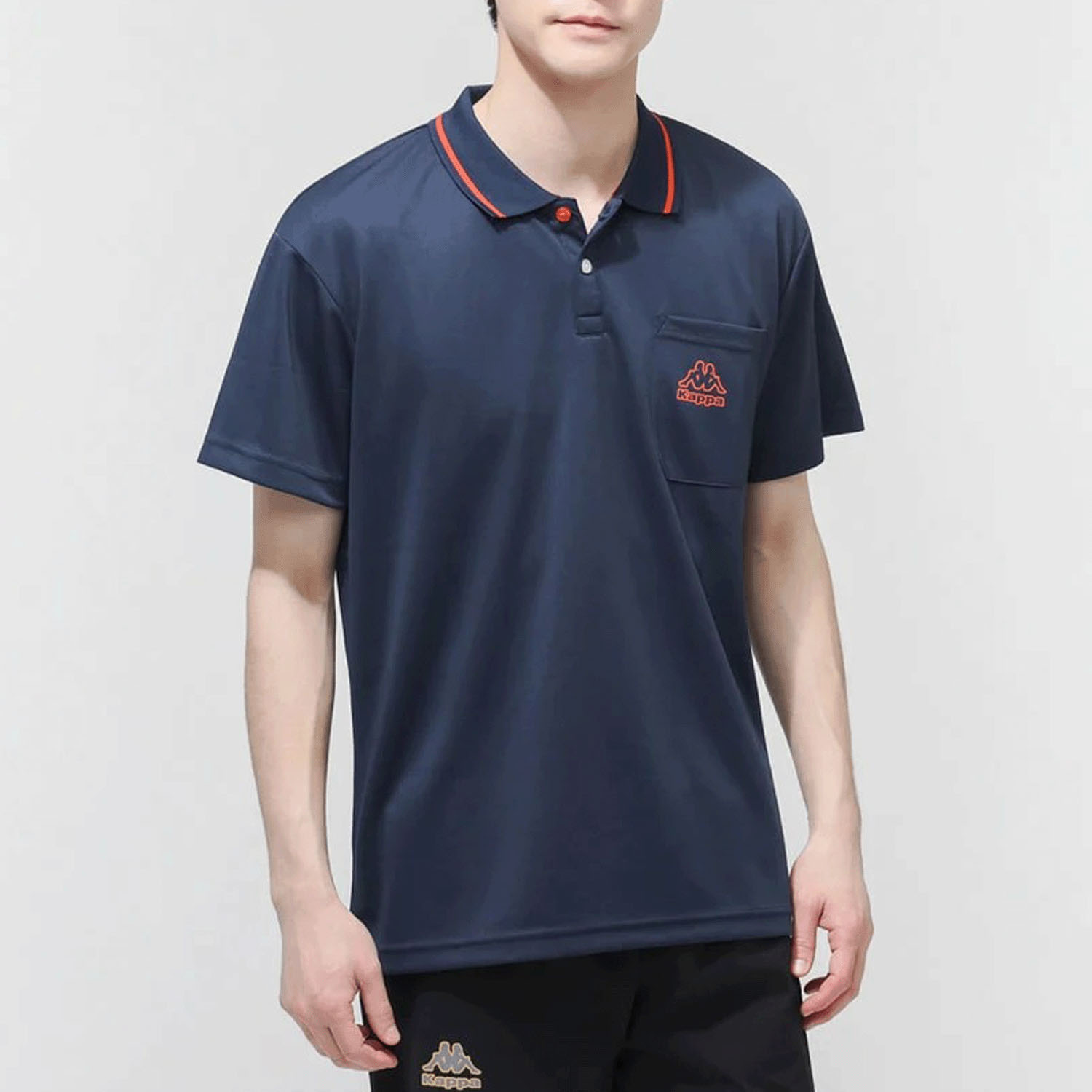 Kappa メンズ ラインデザインポロシャツ - 画像6