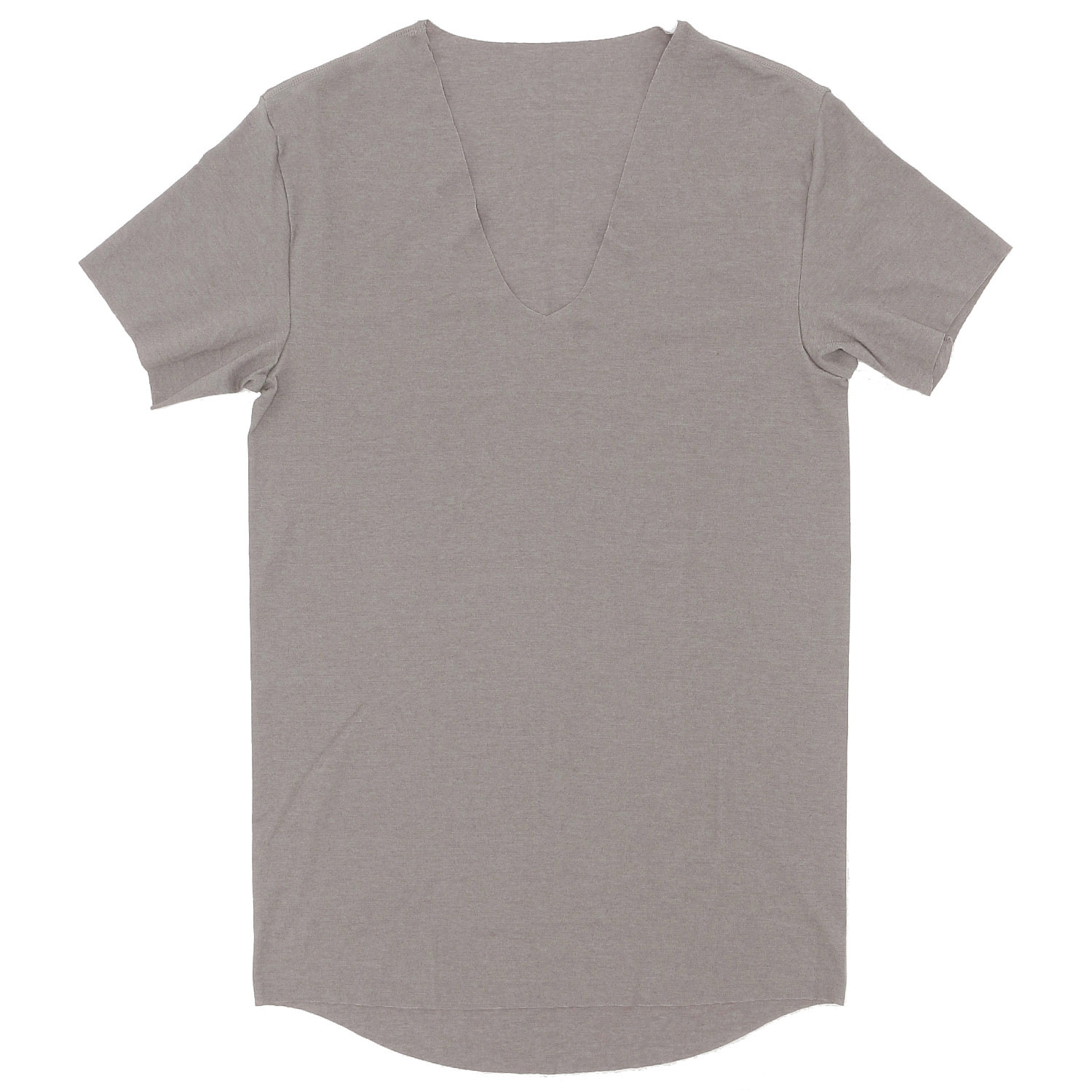 GUNNZE YG（ワイジー）カットオフVネック半袖シャツ - 画像2