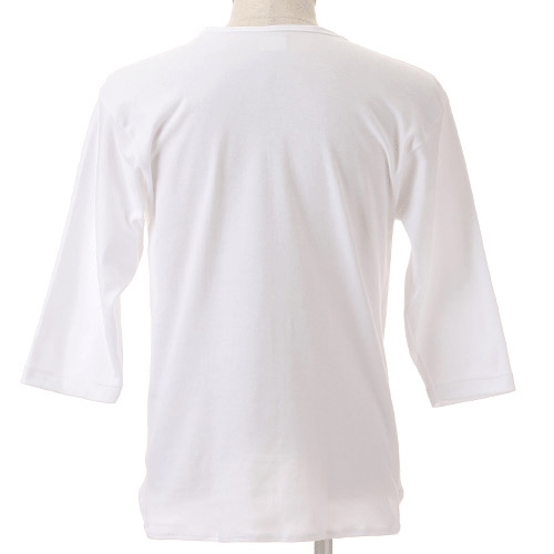 キャロン 紳士前開き7分袖シャツ LL - 画像3