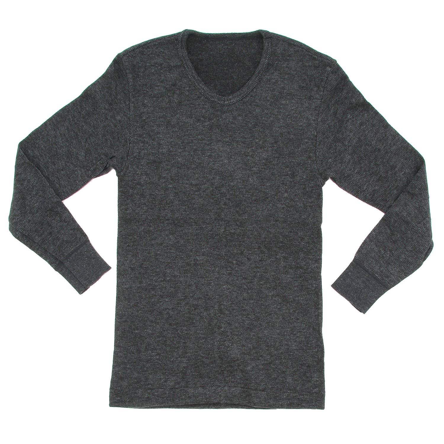 暖かさね 長袖V首シャツ