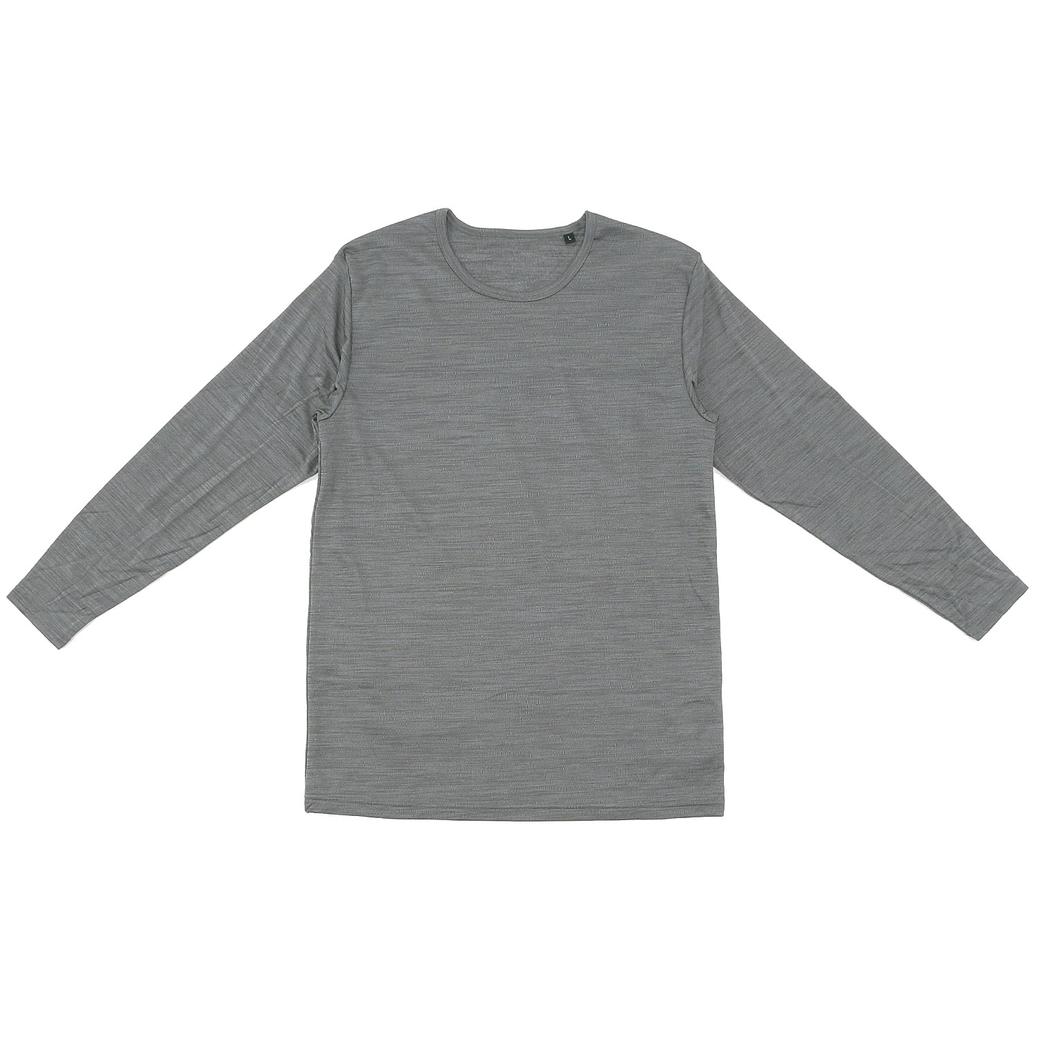 BREEZE／TEX メンズ防風透湿 長袖丸首シャツ - 画像1