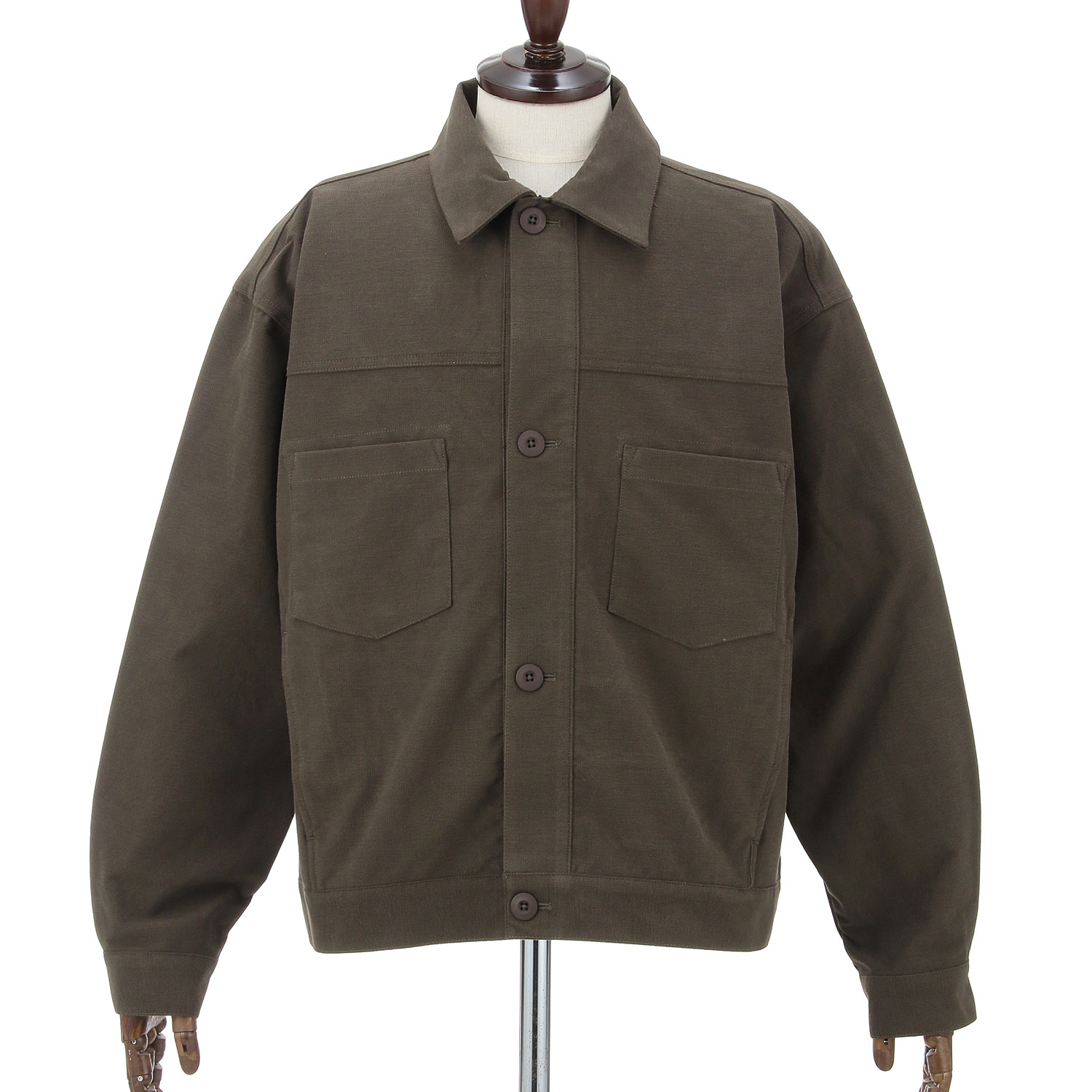 BODY WILD ヴィンテージコットン ストレッチ シャツジャケット メンズ - 画像5