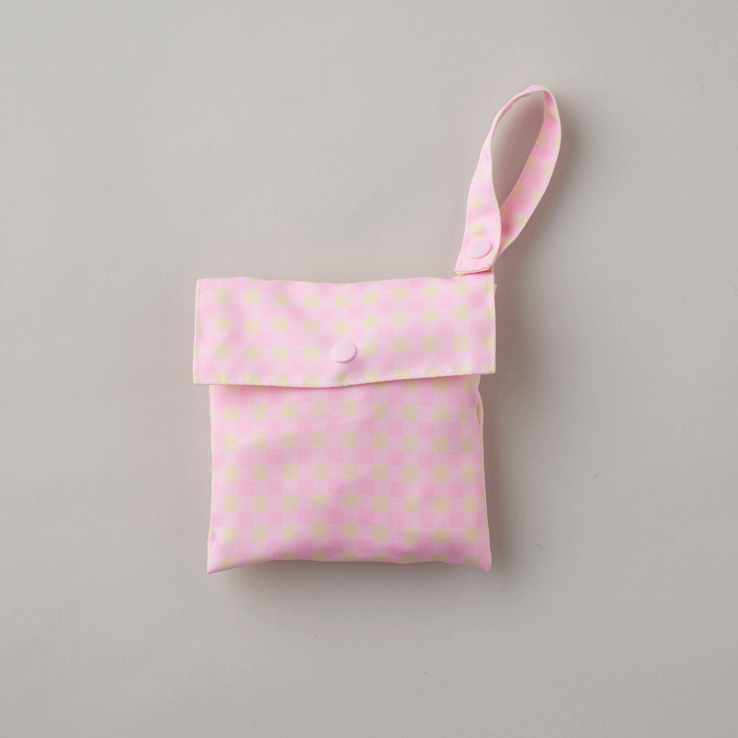 ギンガムチェックのシューズカバー ピンク - 画像2