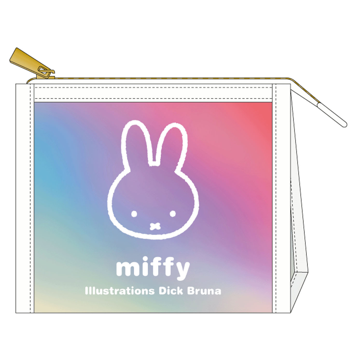 ミッフィー オーロラマチ付ポーチ ホワイト