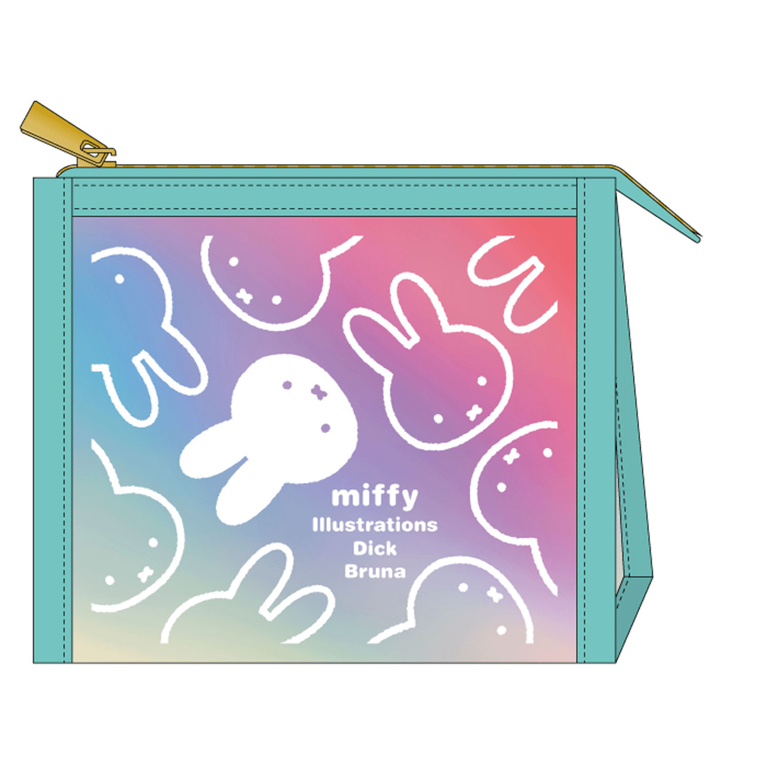 ミッフィー オーロラマチ付ポーチ グリーン