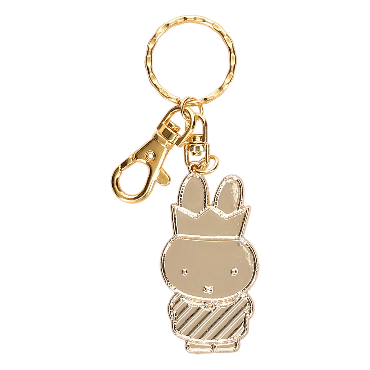 ミッフィー GOLDキーホルダー miffy 王冠