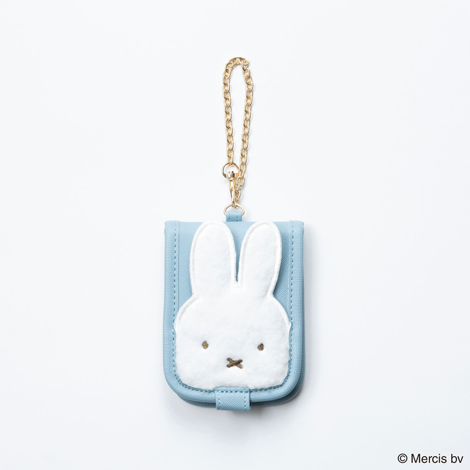 BRUNA BOA APPLIQUE パスケース ブルー