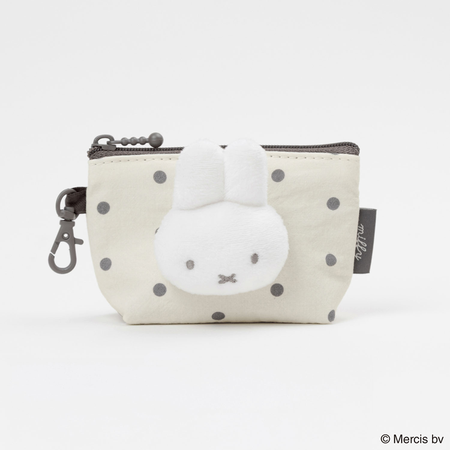 MIFFY DOT＆MASCOT マイクロ台形ポーチ アイボリー