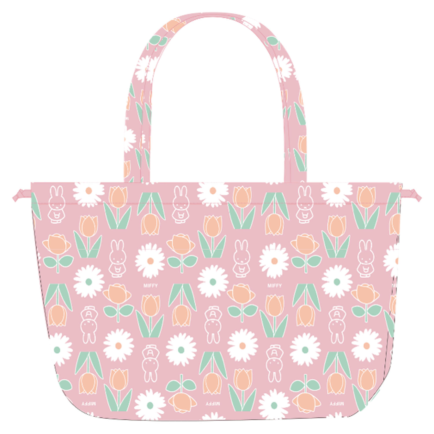 ミッフィー撥水レインバッグカバー チューリップ＆ローズ柄