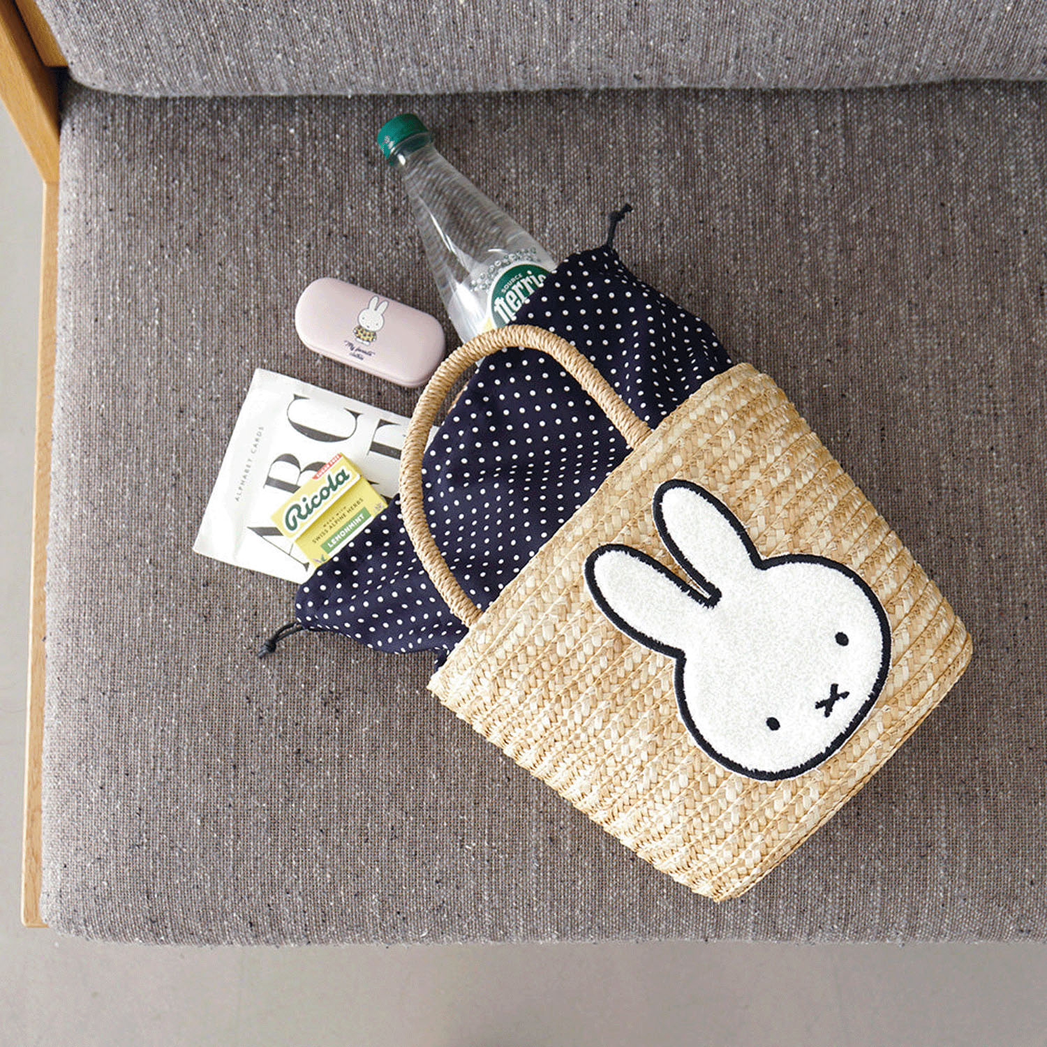 ミッフィー ファーリーカゴバッグ （Dick Bruna） miffy FACE - 画像5