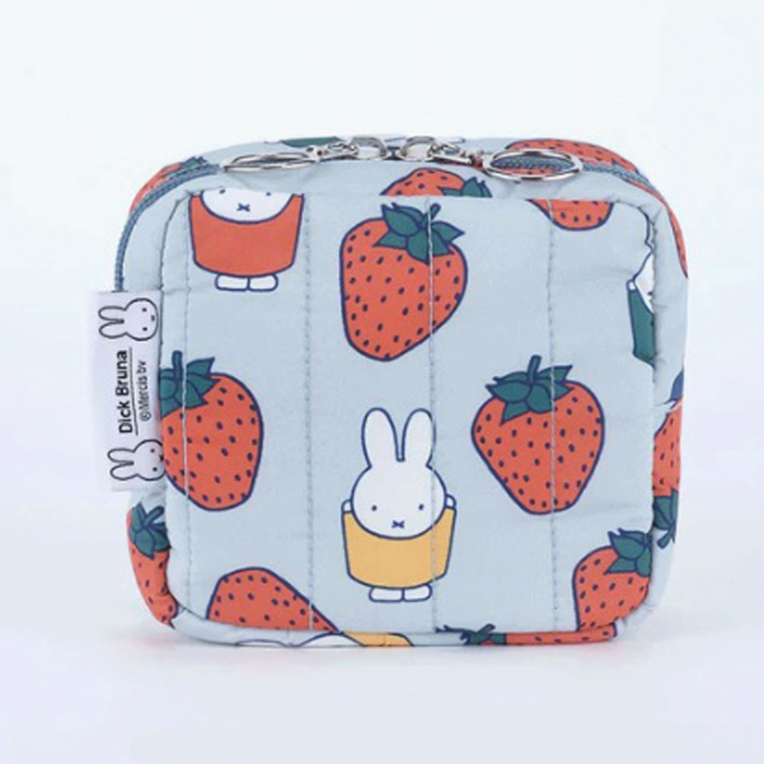 ミッフィー キルティングスクエアポーチ （Dick Bruna） STRAWBERRY
