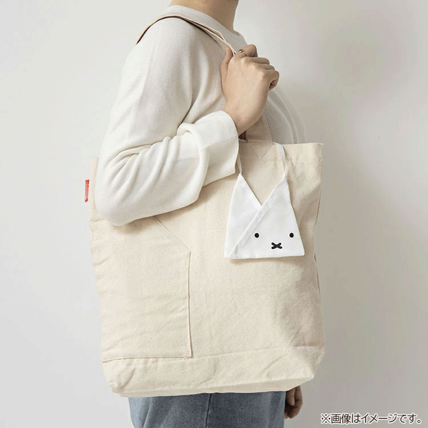 ミッフィー タイニーA－BAG miffyface アイボリー - 画像3