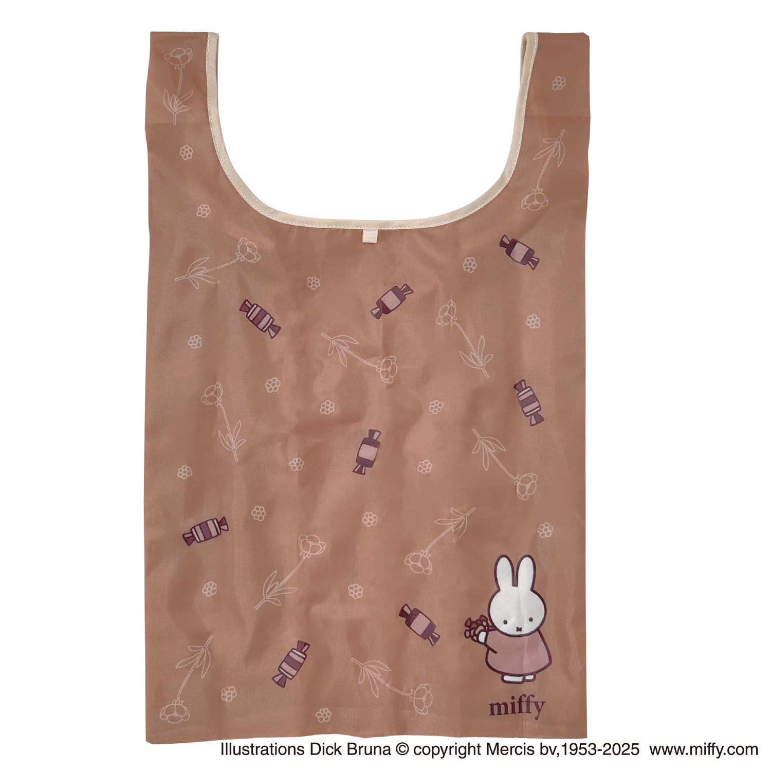 ミッフィー ポーチ付きエコバッグ チョコレート - 画像2