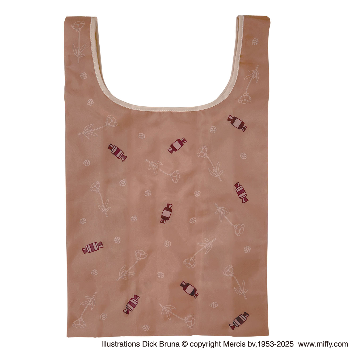 ミッフィー ポーチ付きエコバッグ チョコレート - 画像3