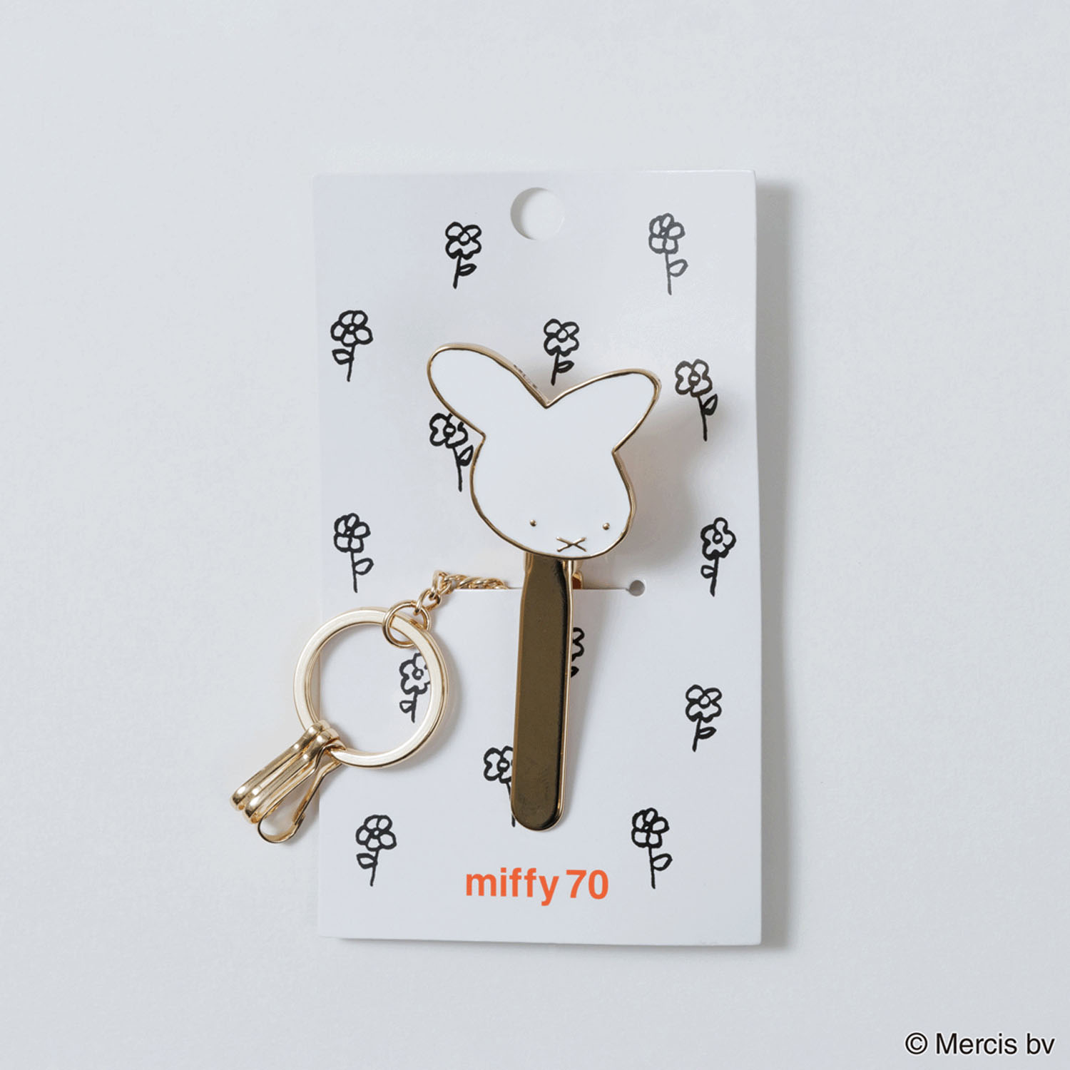 ミッフィー 70th ナインチェ キークリップ フェイス