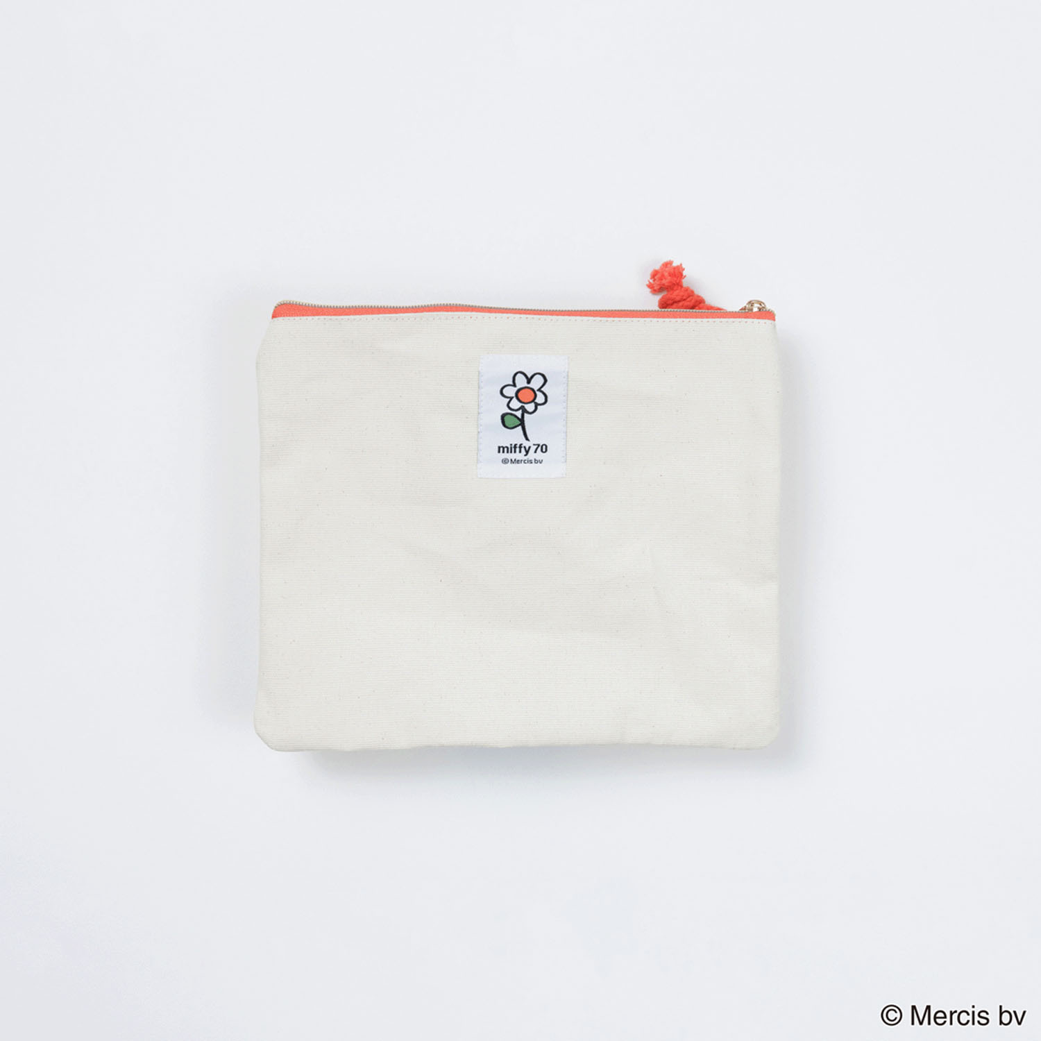 ミッフィー 70th ナインチェ マスコットフラットポーチ ブルーナレッド - 画像2