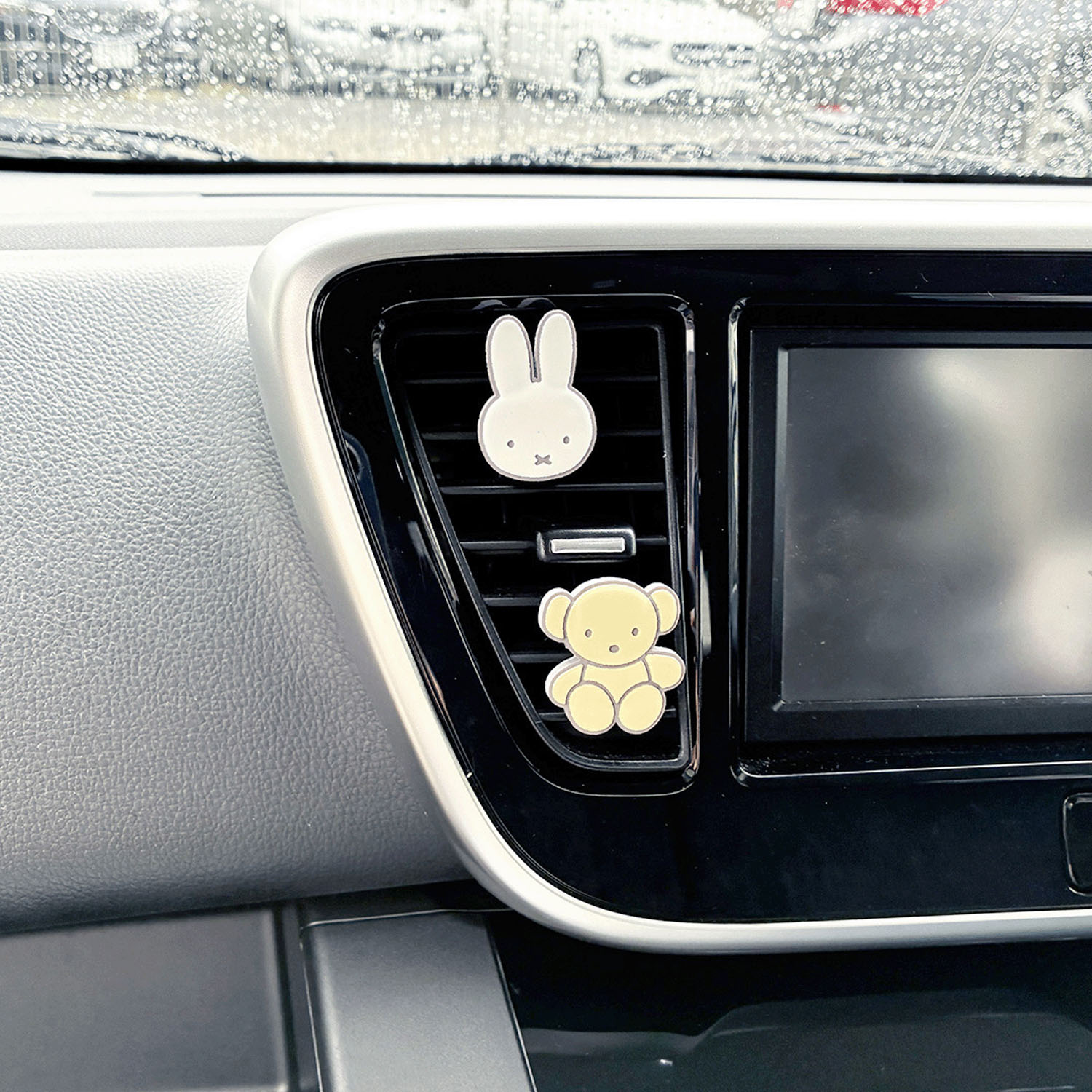 miffy エアコンルーバーアクセサリー  ミッフィー＆くま