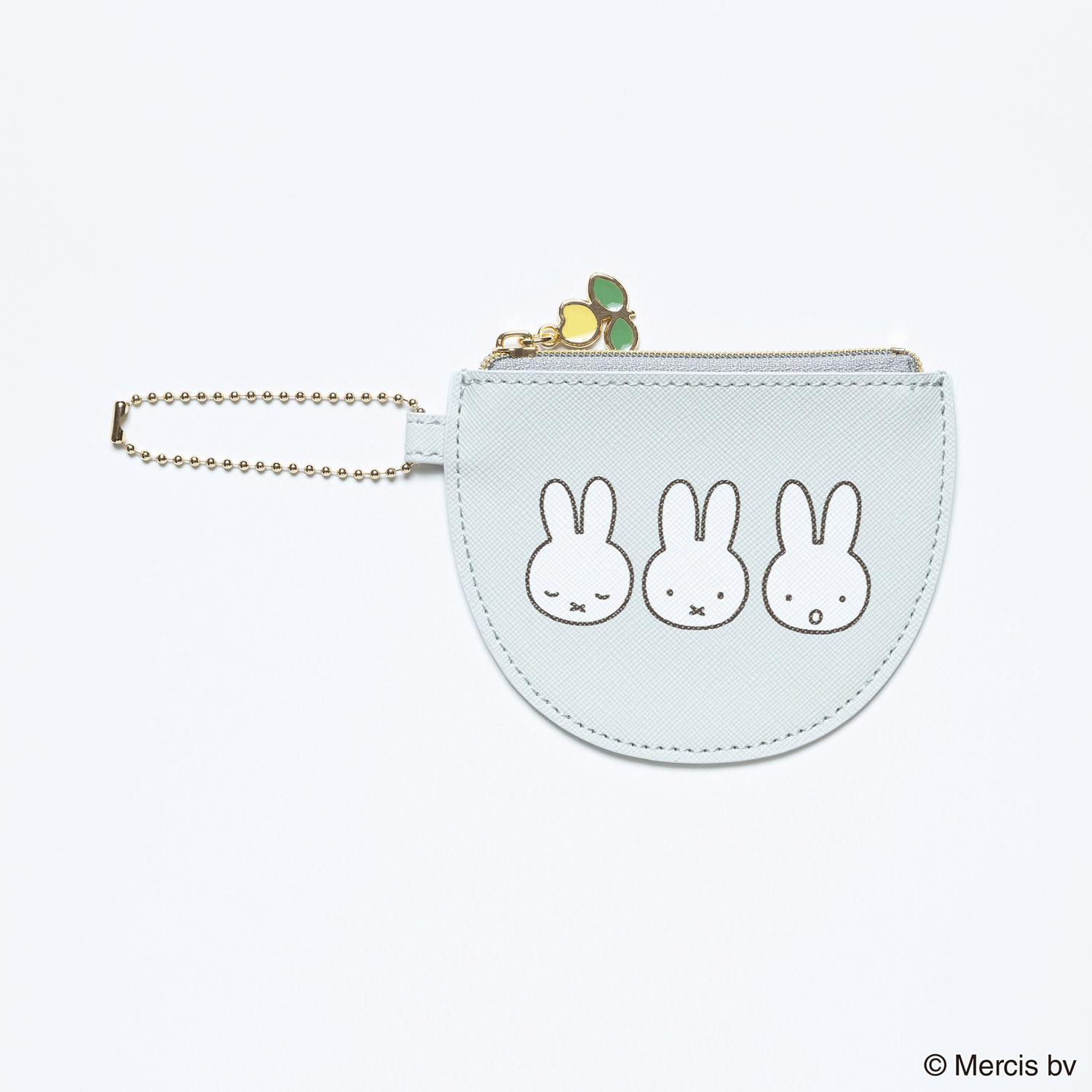 ミッフィーBRUNA PETIT PATTERN コインケース グレー