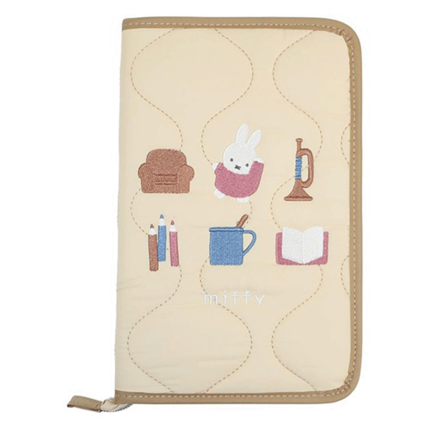 ミッフィー フリーケース ベージュ Miffy