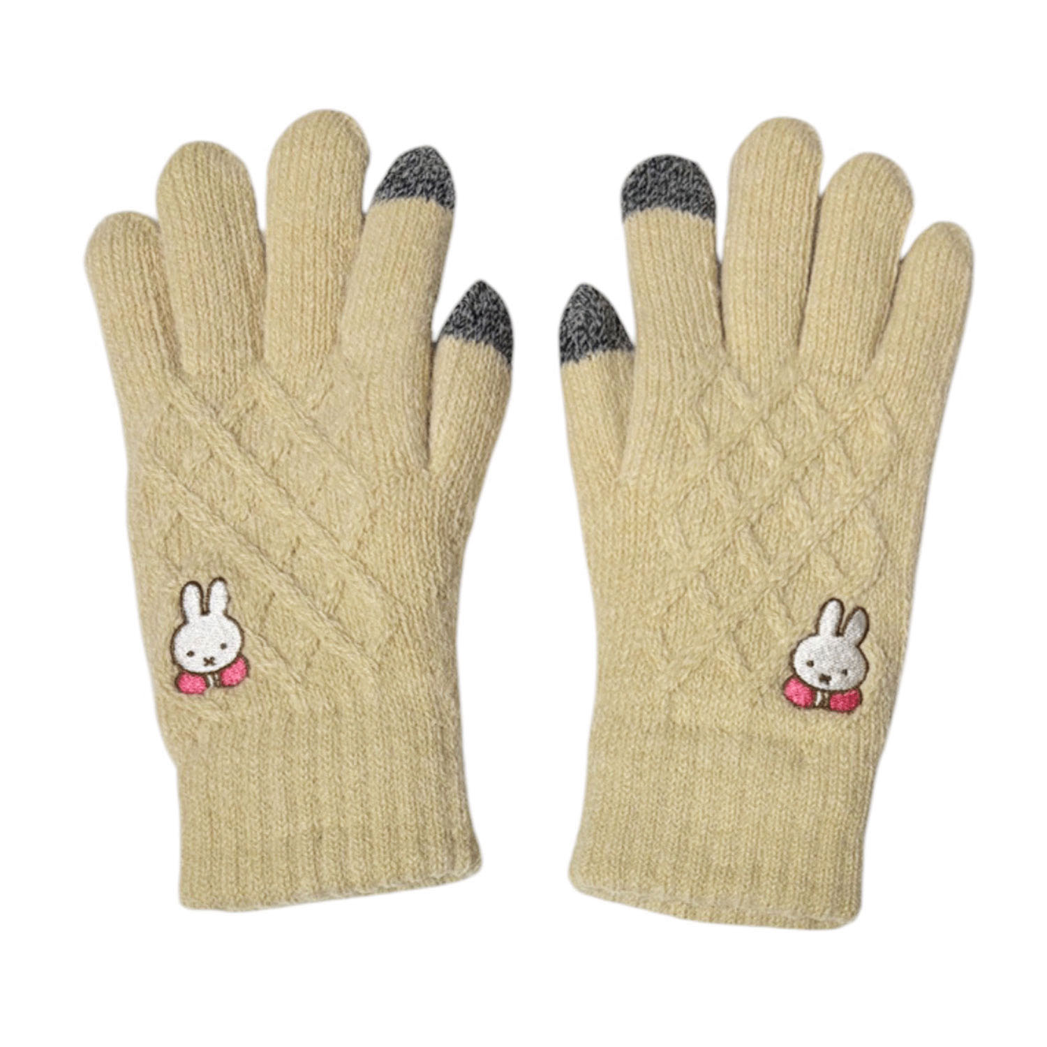 ミッフィー スマホ対応ケーブル手袋 かんがえごと