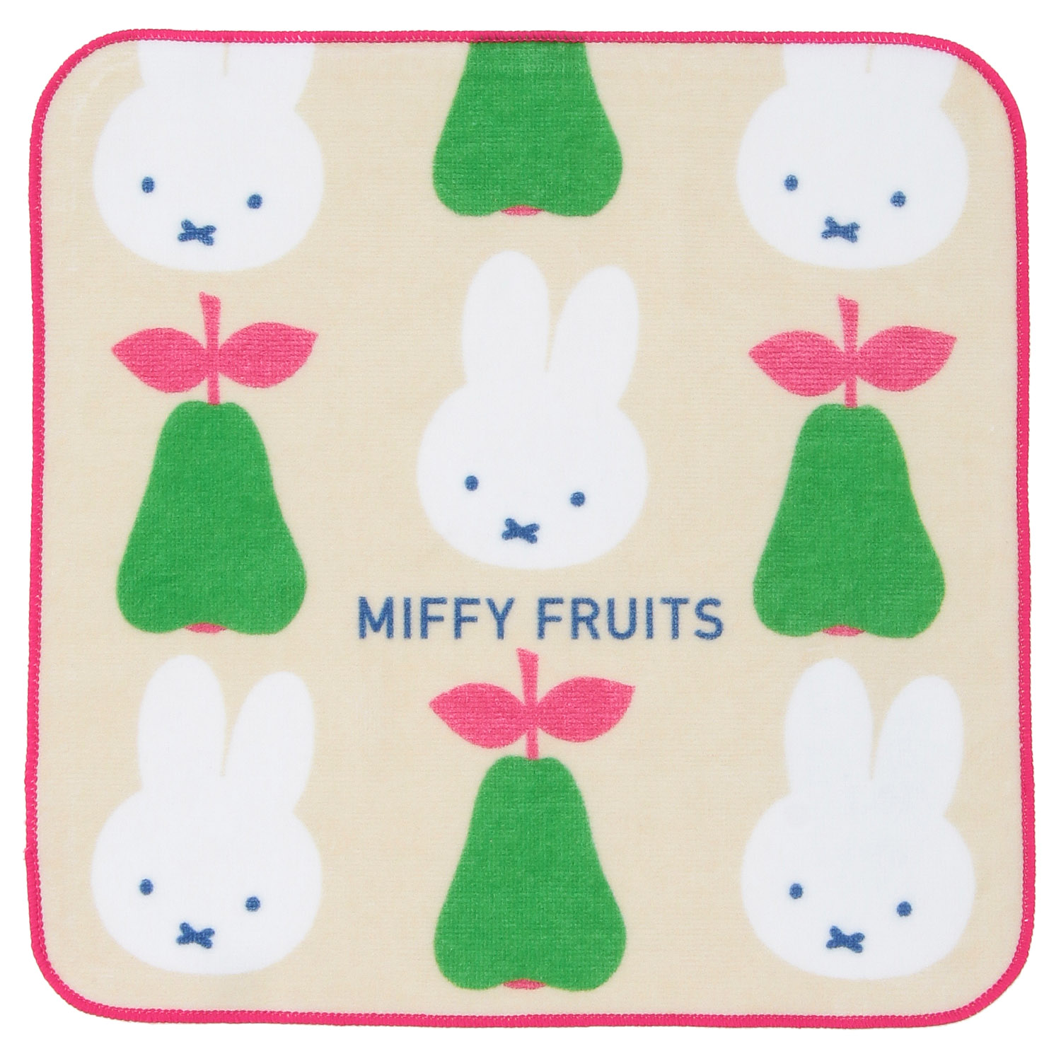 miffy インクジェットミニタオル ベージュ MIFFY FRUITS