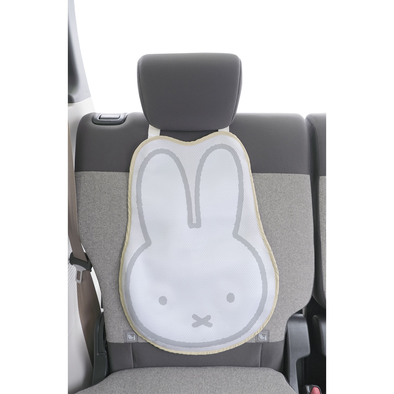 miffy 保冷剤が入るカーシートパッド   ミッフィーフェイス - 画像5