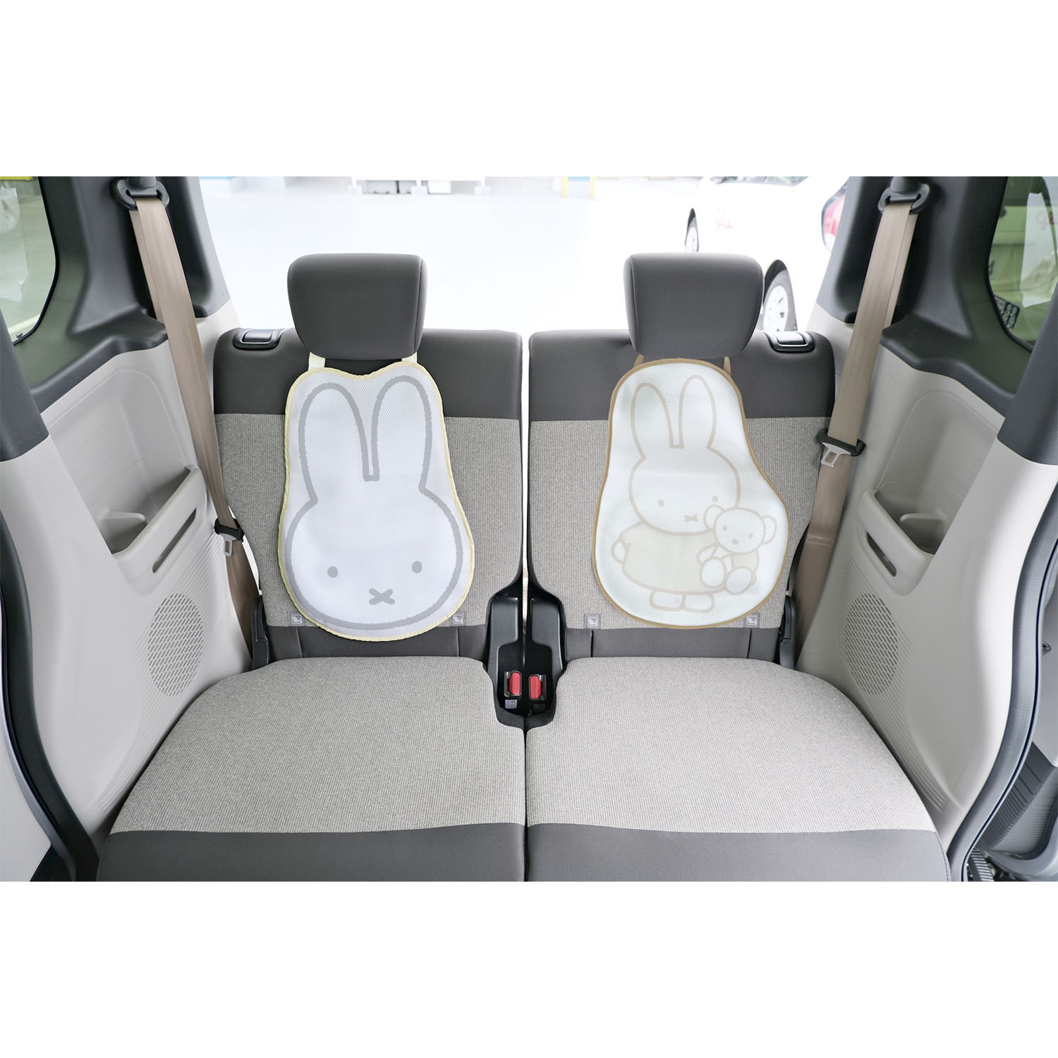 miffy 保冷剤が入るカーシートパッド   ミッフィーフェイス - 画像6