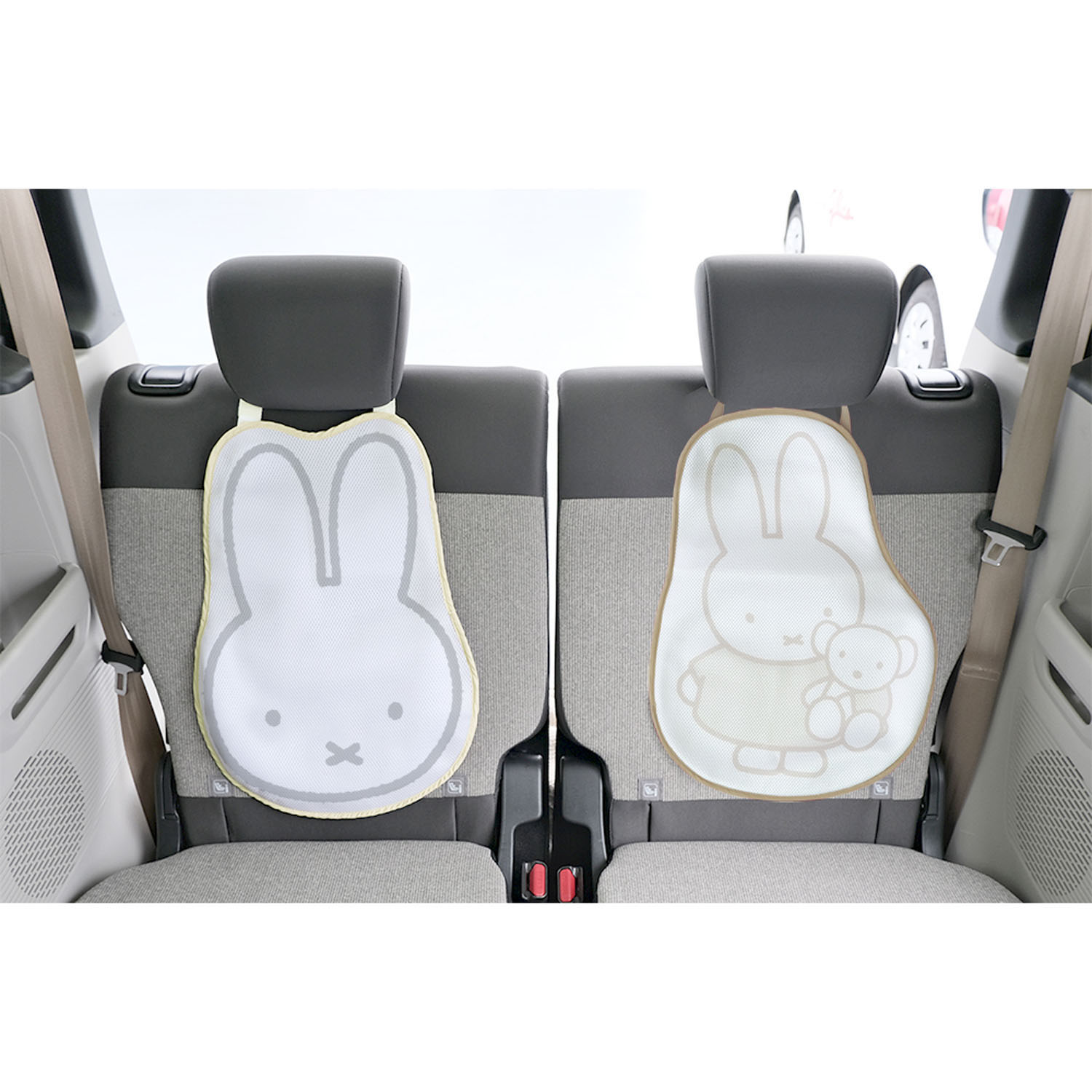 miffy 保冷剤が入るカーシートパッド   ミッフィーフェイス - 画像7