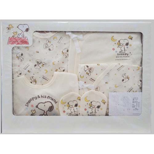 【在庫限りで終了】スヌーピー新生児ギフト5点セット