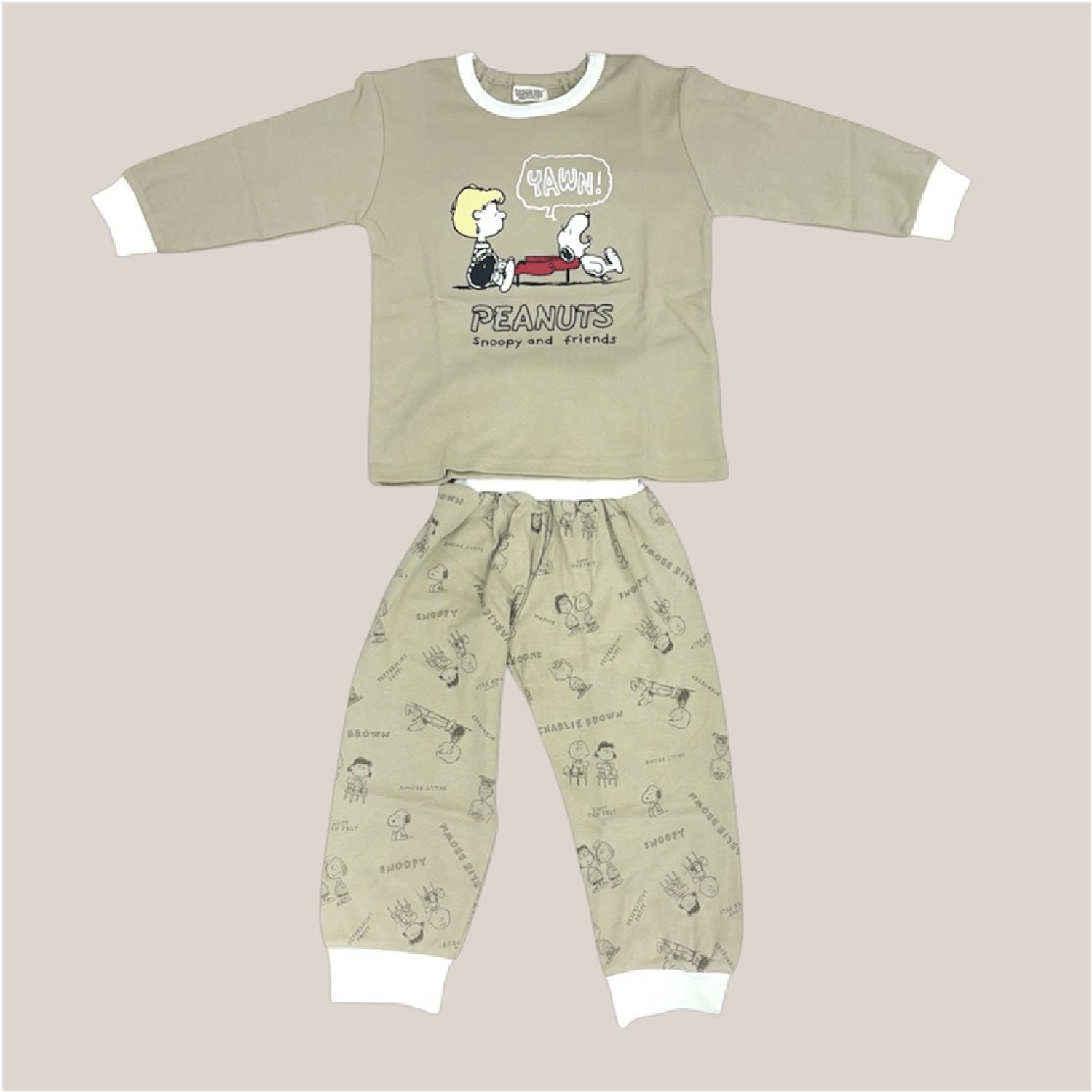 スヌーピー 腹巻付きパジャマ