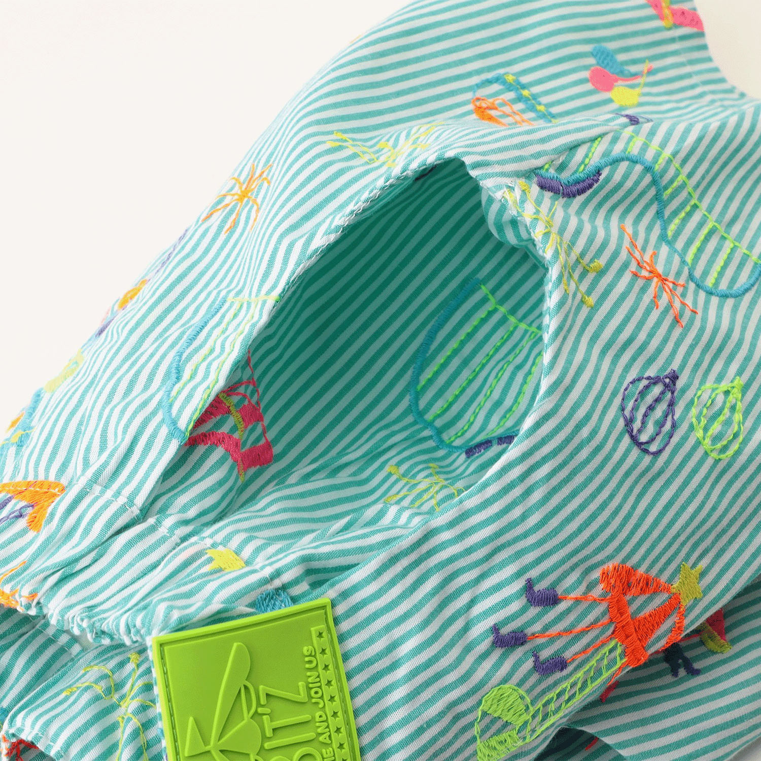 遊園地刺繍パンツ 5分丈 - 画像11