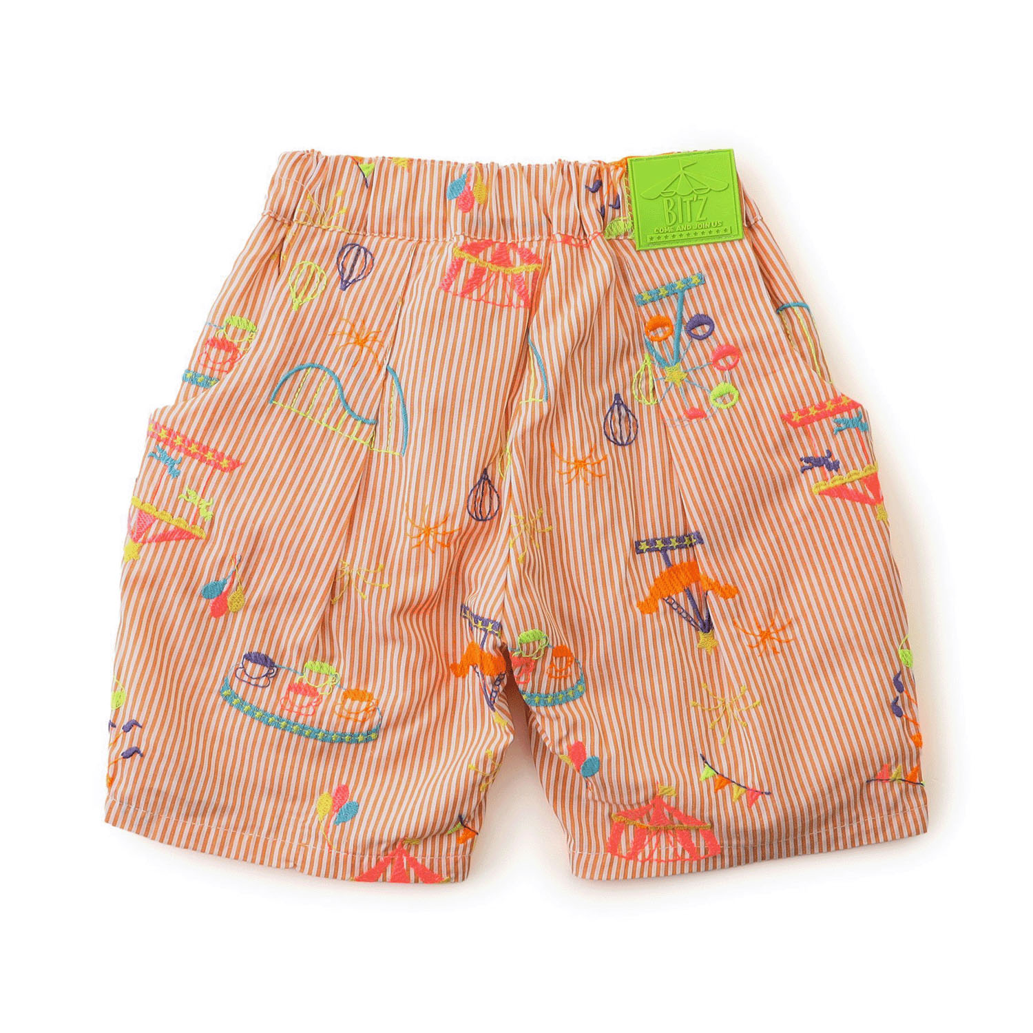 遊園地刺繍パンツ 5分丈 - 画像3