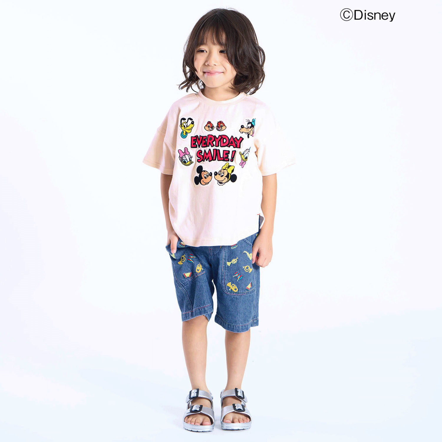 楽器刺繍FUNパンツ 5分丈 - 画像3