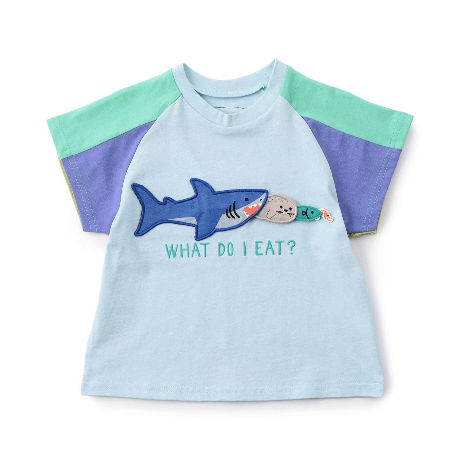 【知育】動物達のごはん何かなTシャツ - 画像2